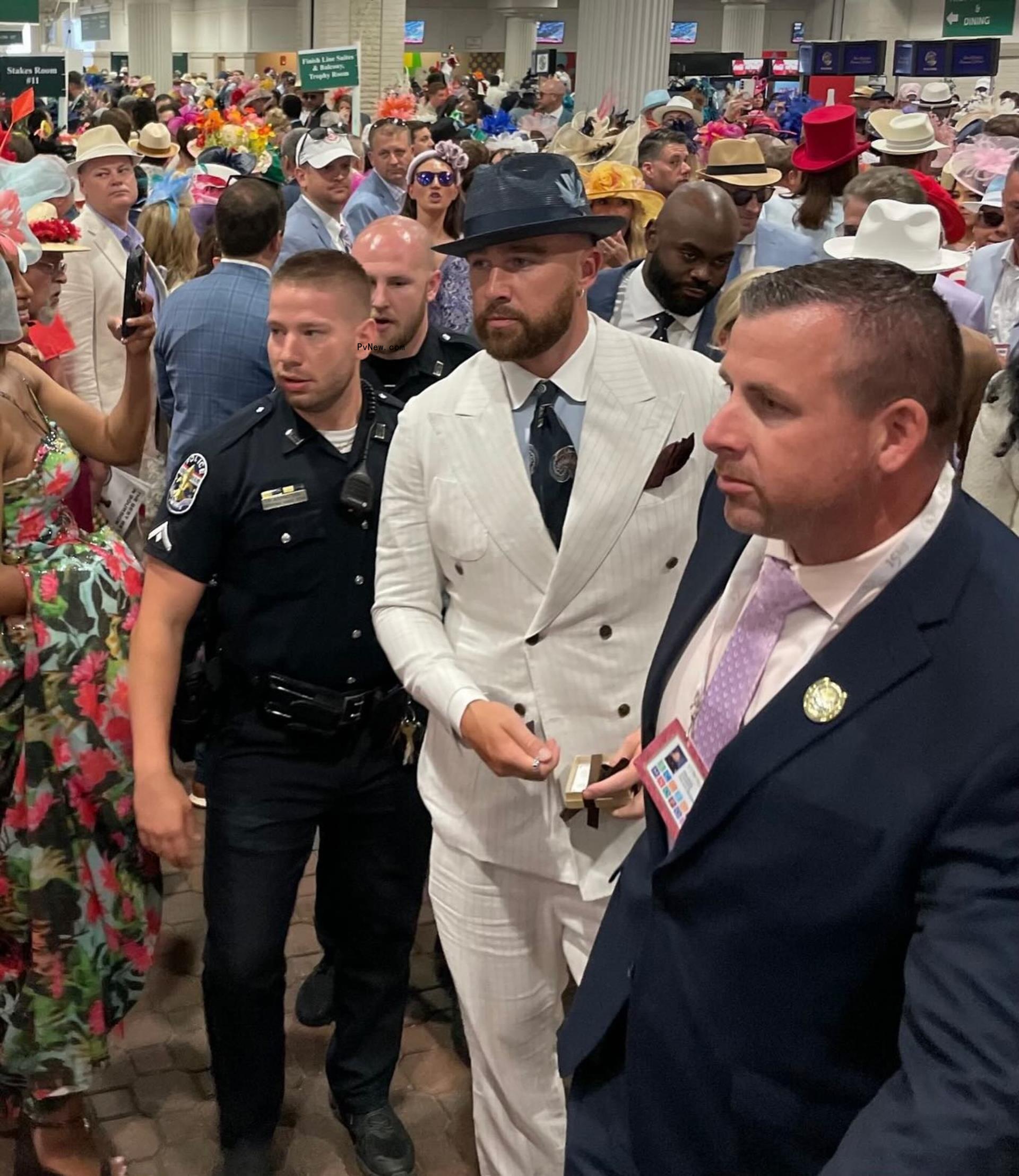 Travis Kelce at the Kentucky Derby.