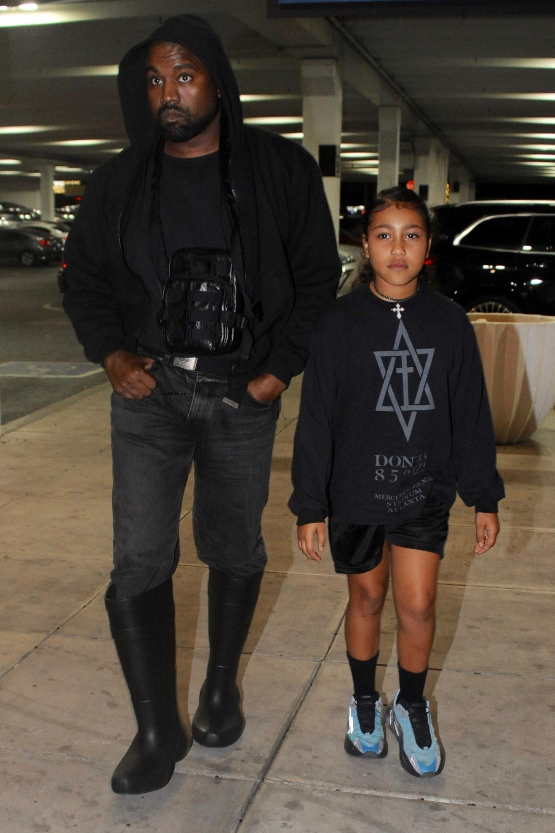Kanye West and North