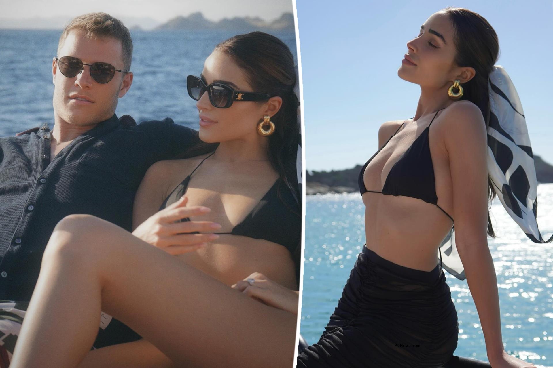 Olivia Culpo and Christian McCaffrey