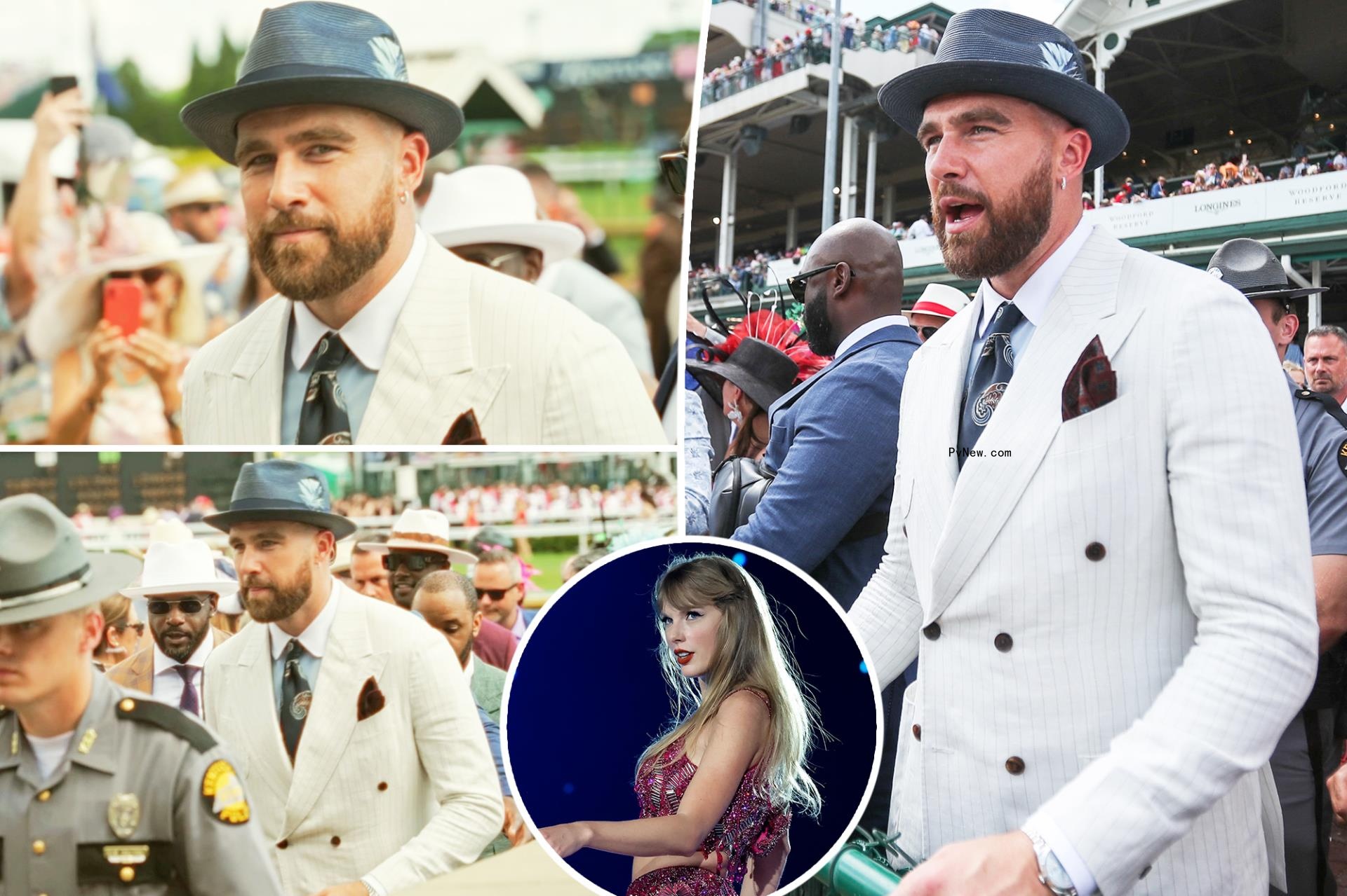 Travis Kelce at the Miami Grand Prix.