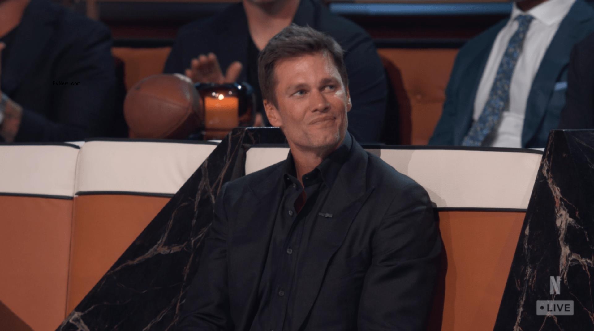 Tom Brady at the Roast of Tom Brady.