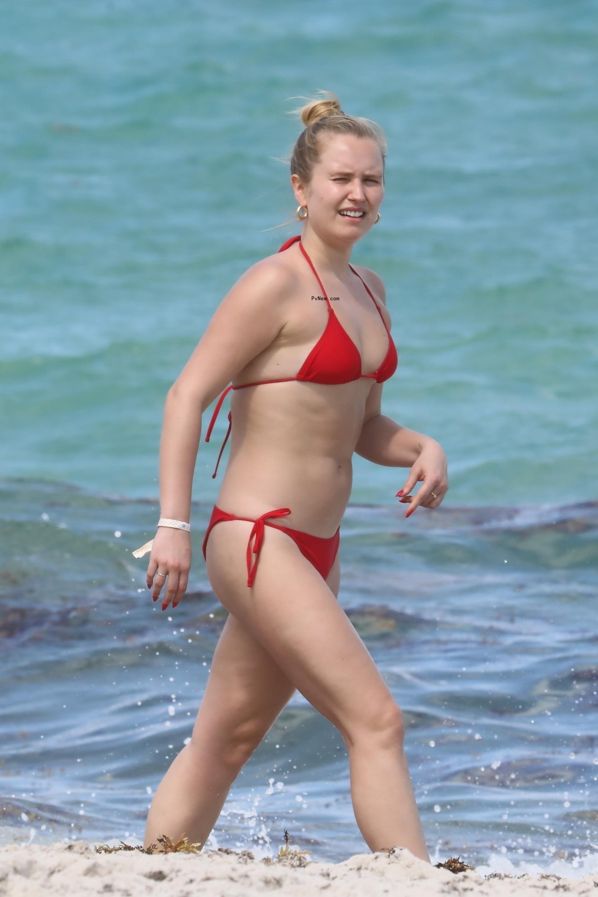 Sailor Brinkley-Cook in the ocean.