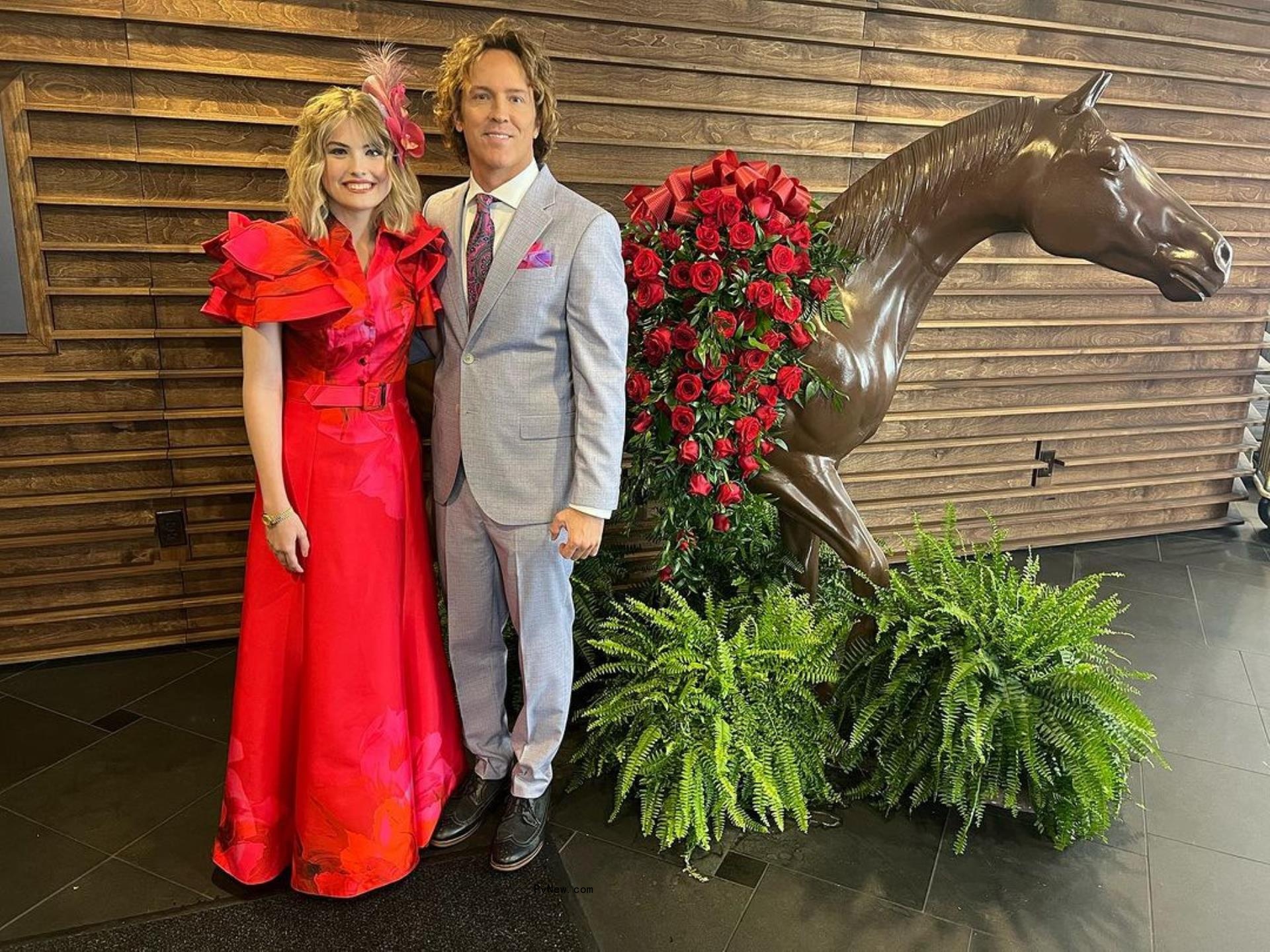 Larry Birkhead and Dannielynn Birkhead at the Kentucky Derby.