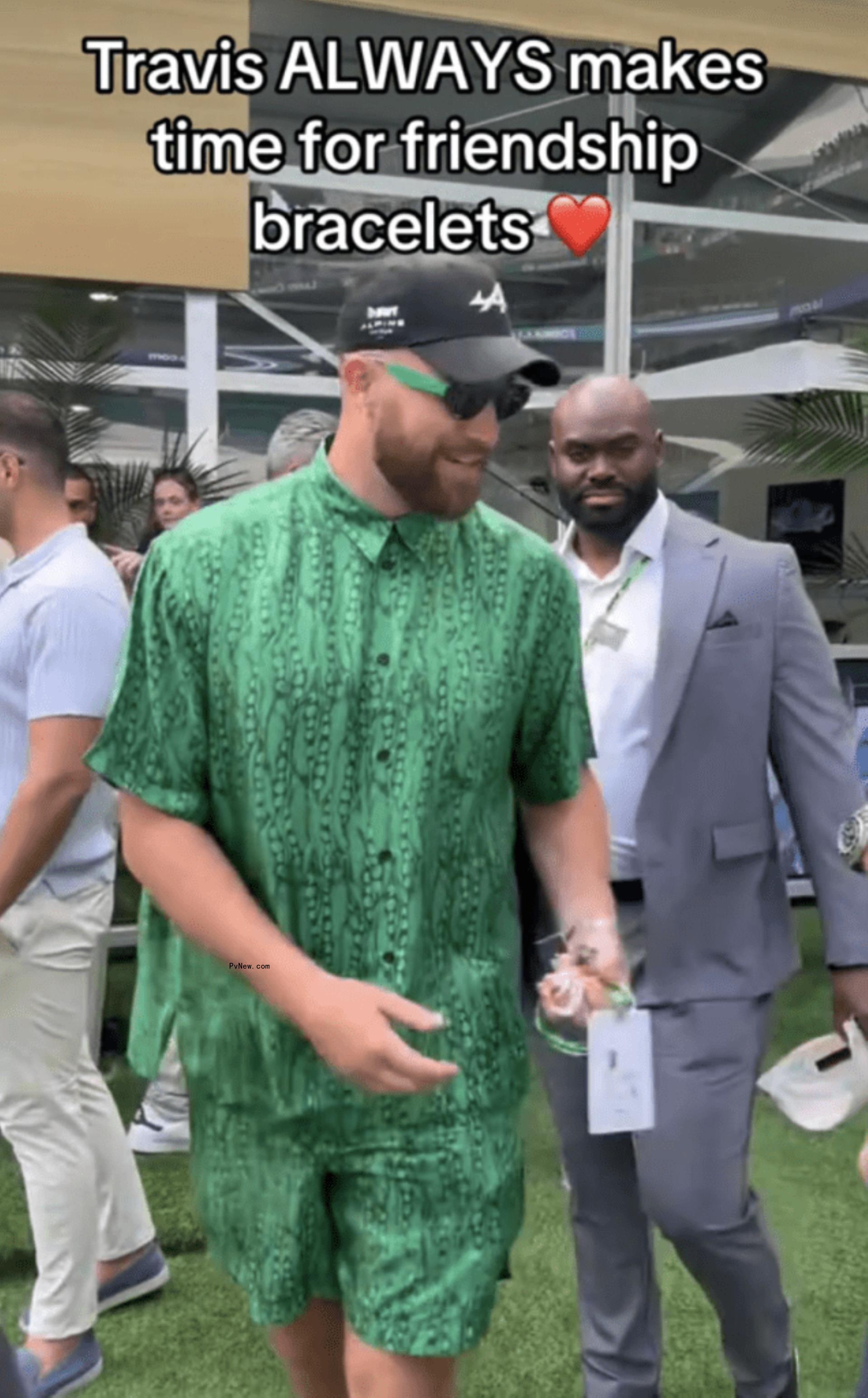 Travis Kelce at the Formula 1 Miami Grand Prix.