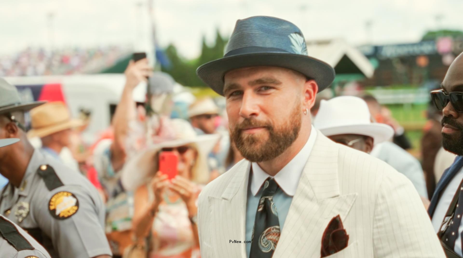 Travis Kelce at the Kentucky Derby.
