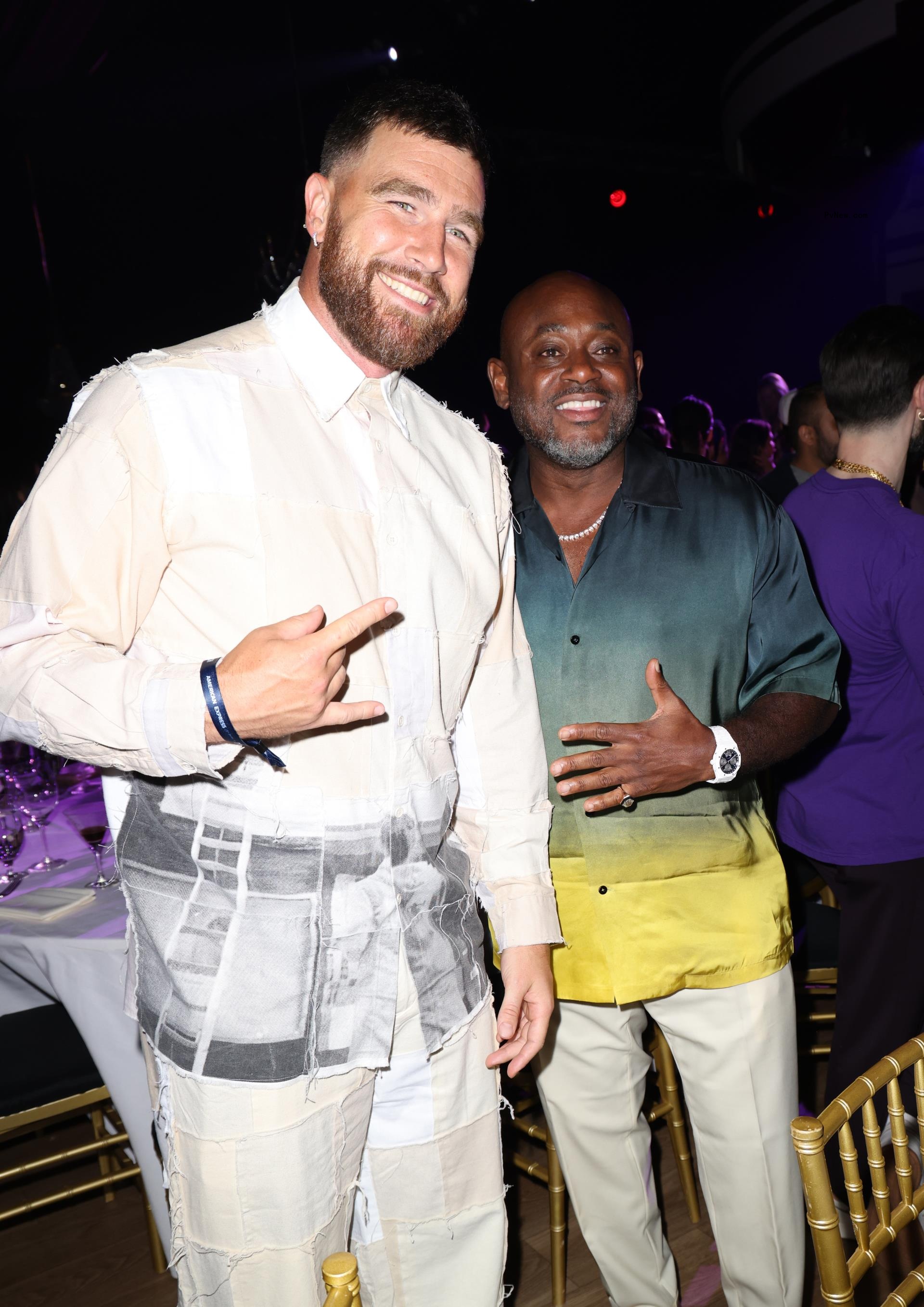 Travis Kelce at Carbone Beach in Miami .