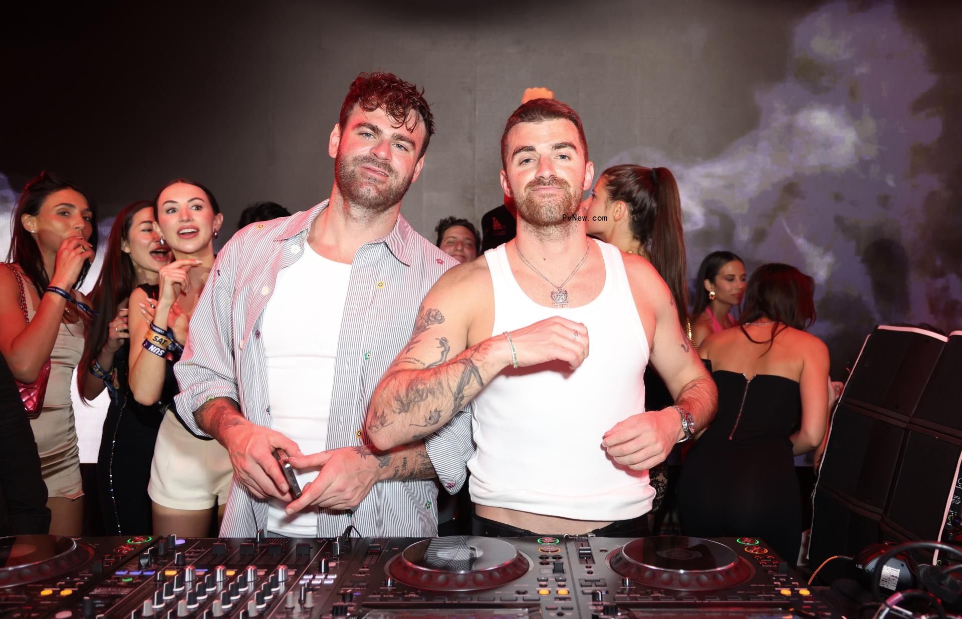 The Chainsmokers at Carbone Beach in Miami .