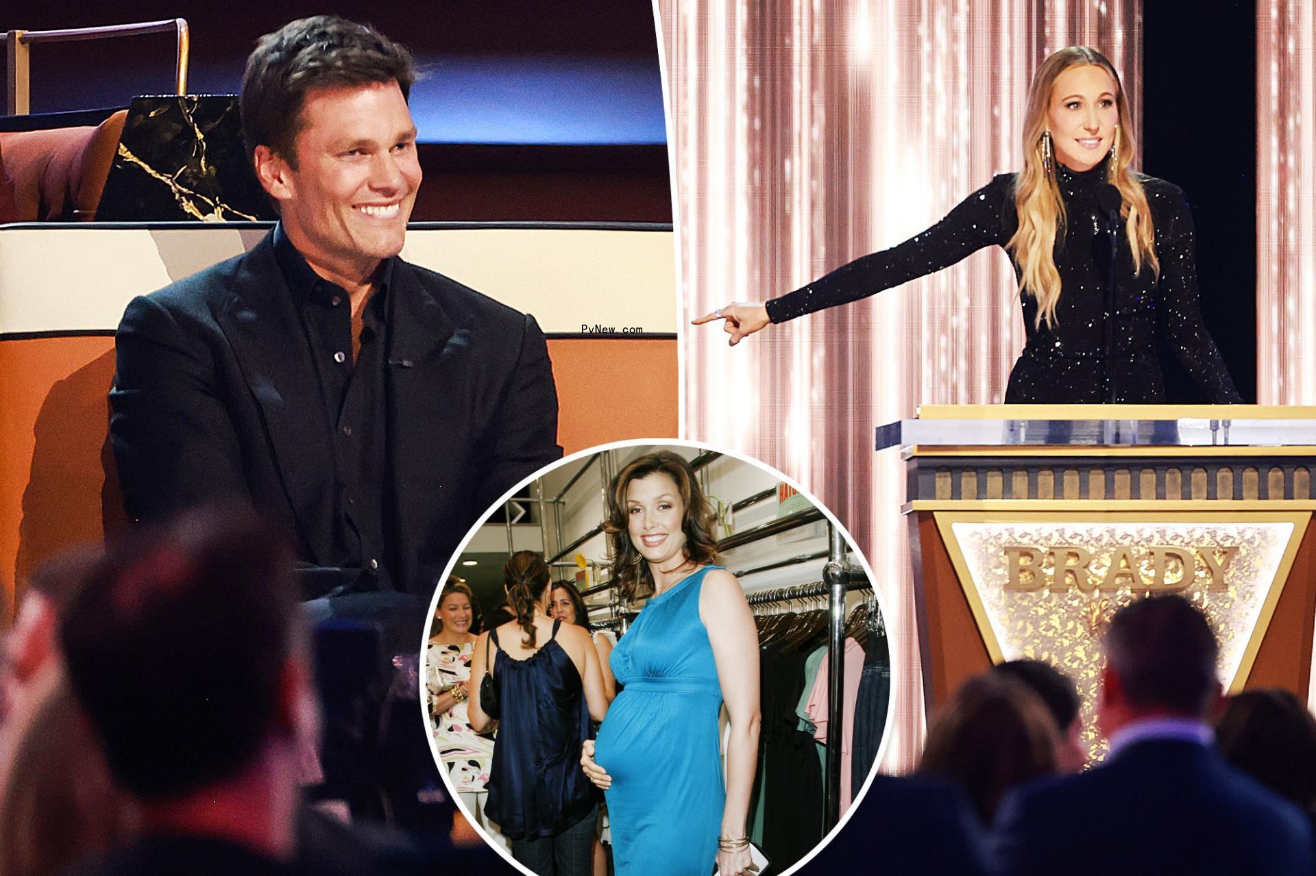 Tom Brady, split with Nikki Glaser, as well as Brdget Moynahan inset