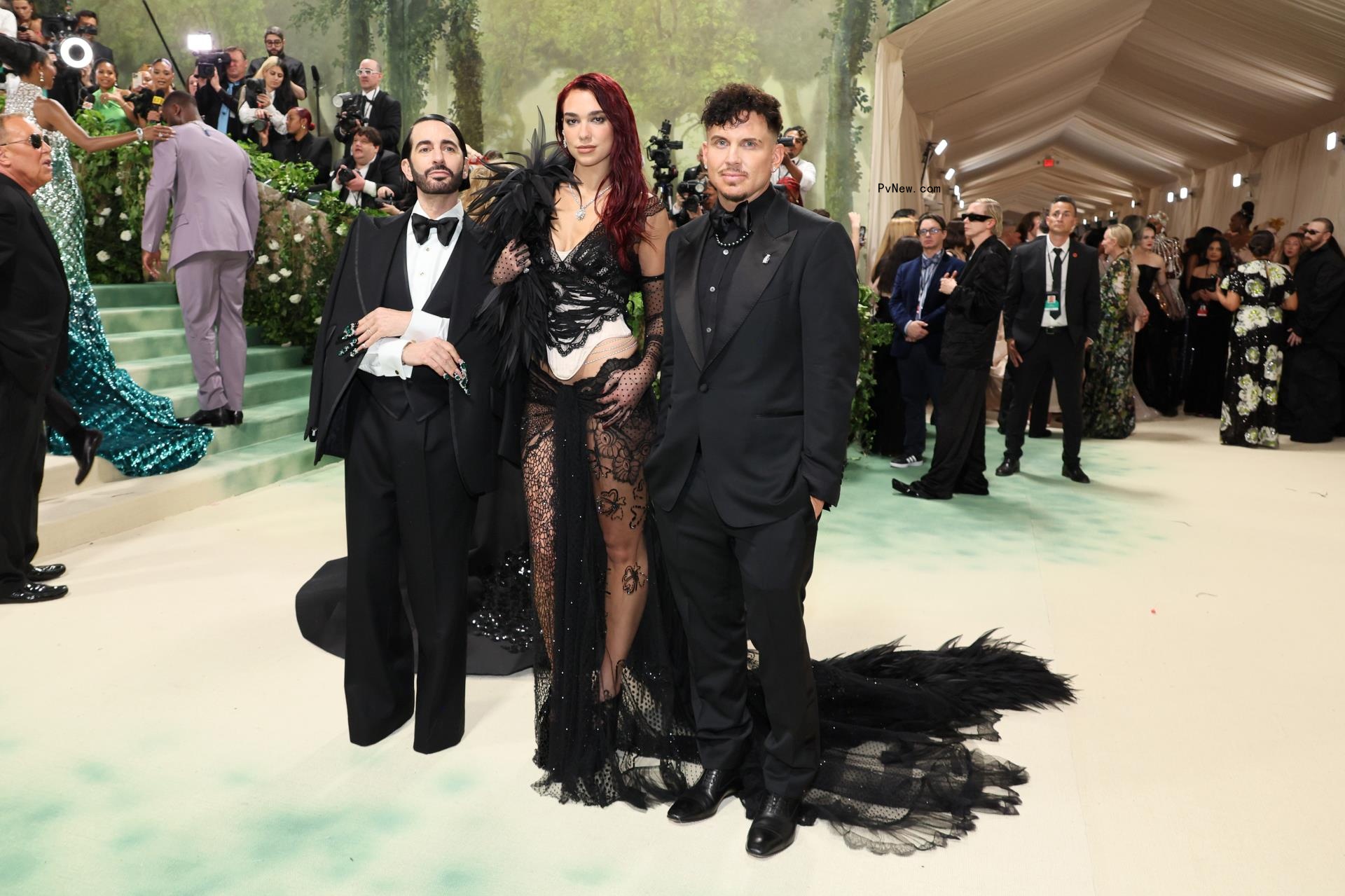 Marc Jacobs, Dua Lipa and Char Defrancesco.  
