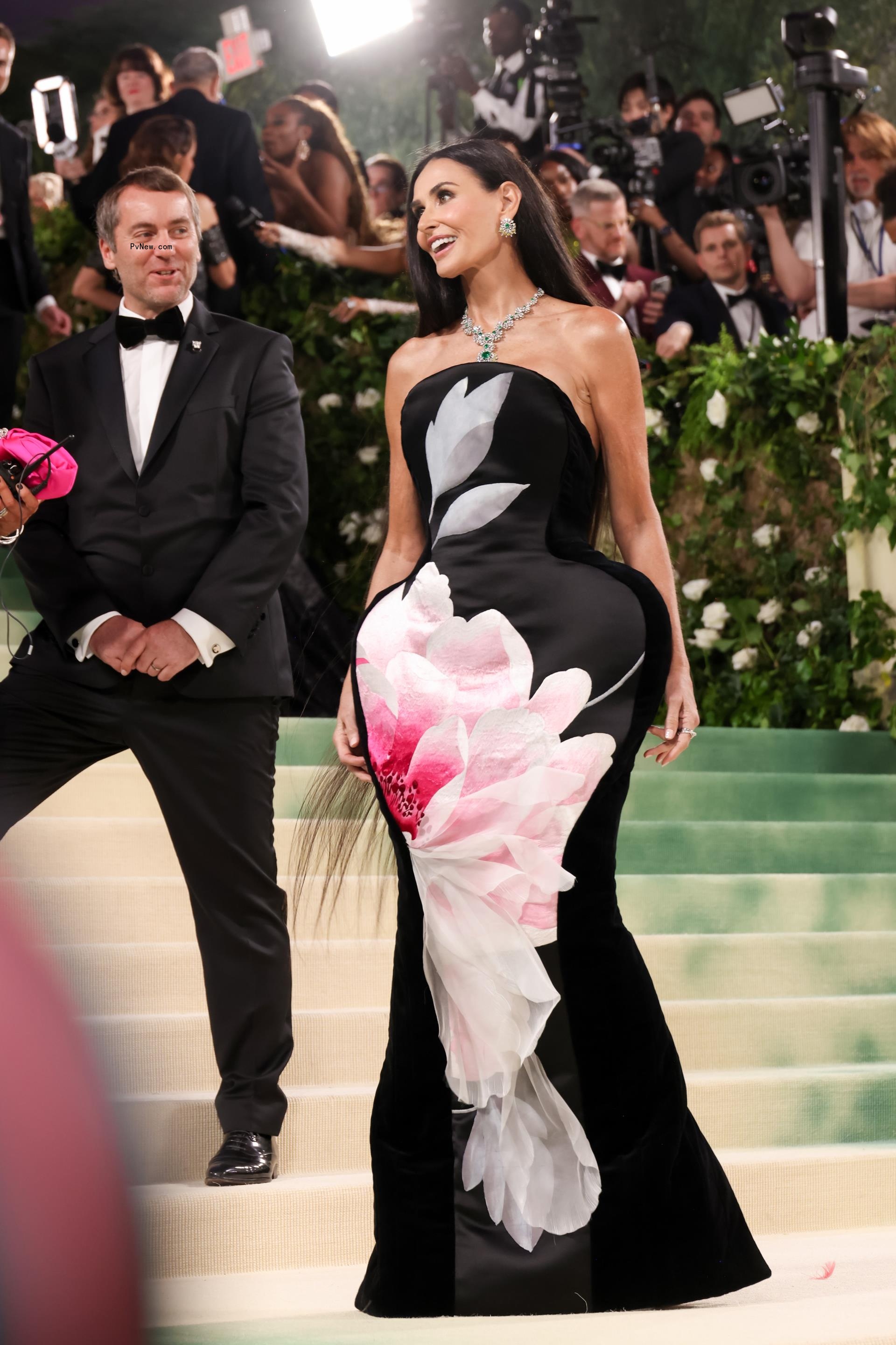 Demi Moore met gala red carpet
