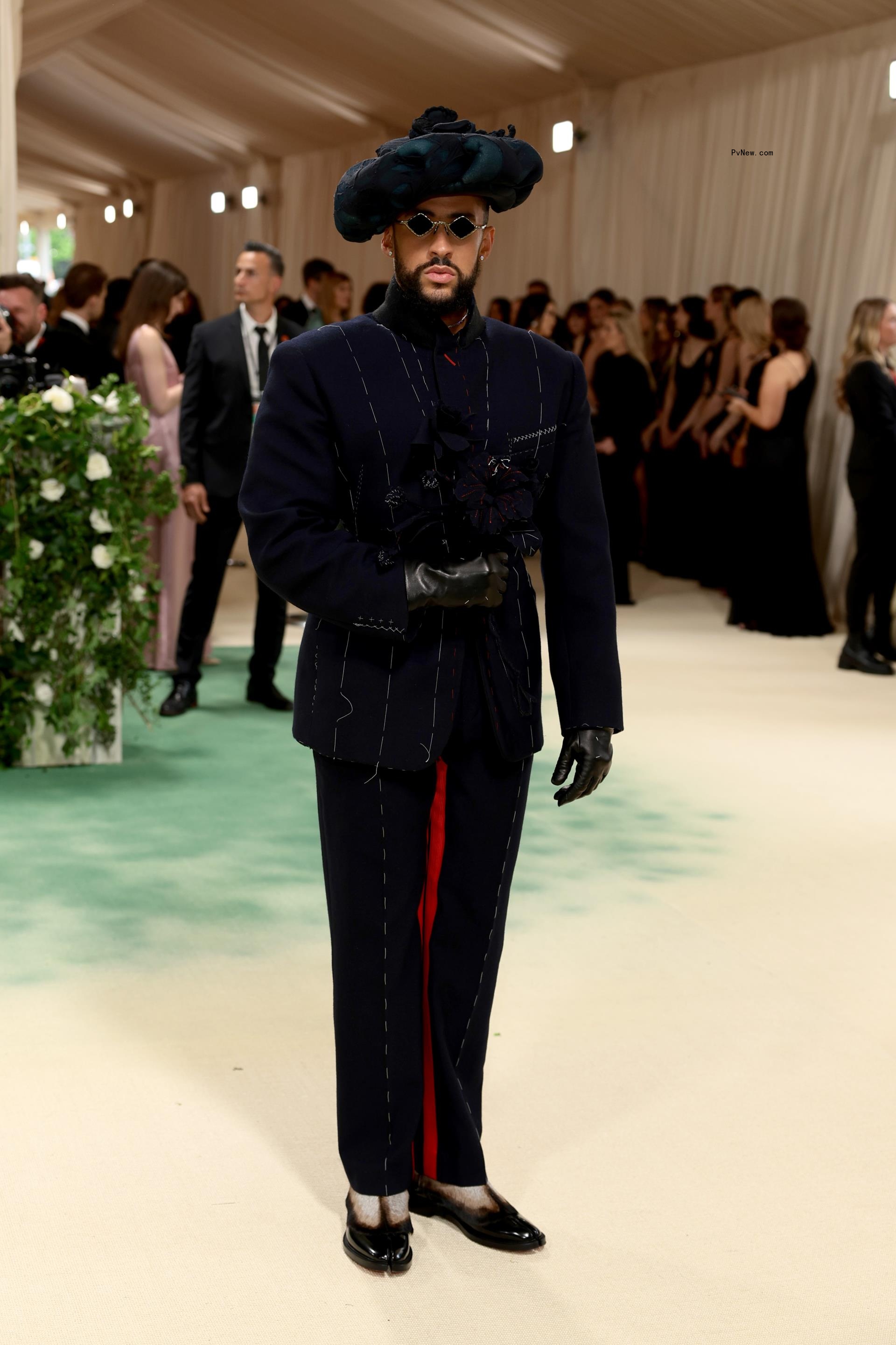 Bad Bunny at the 2024 Met Gala red carpet
