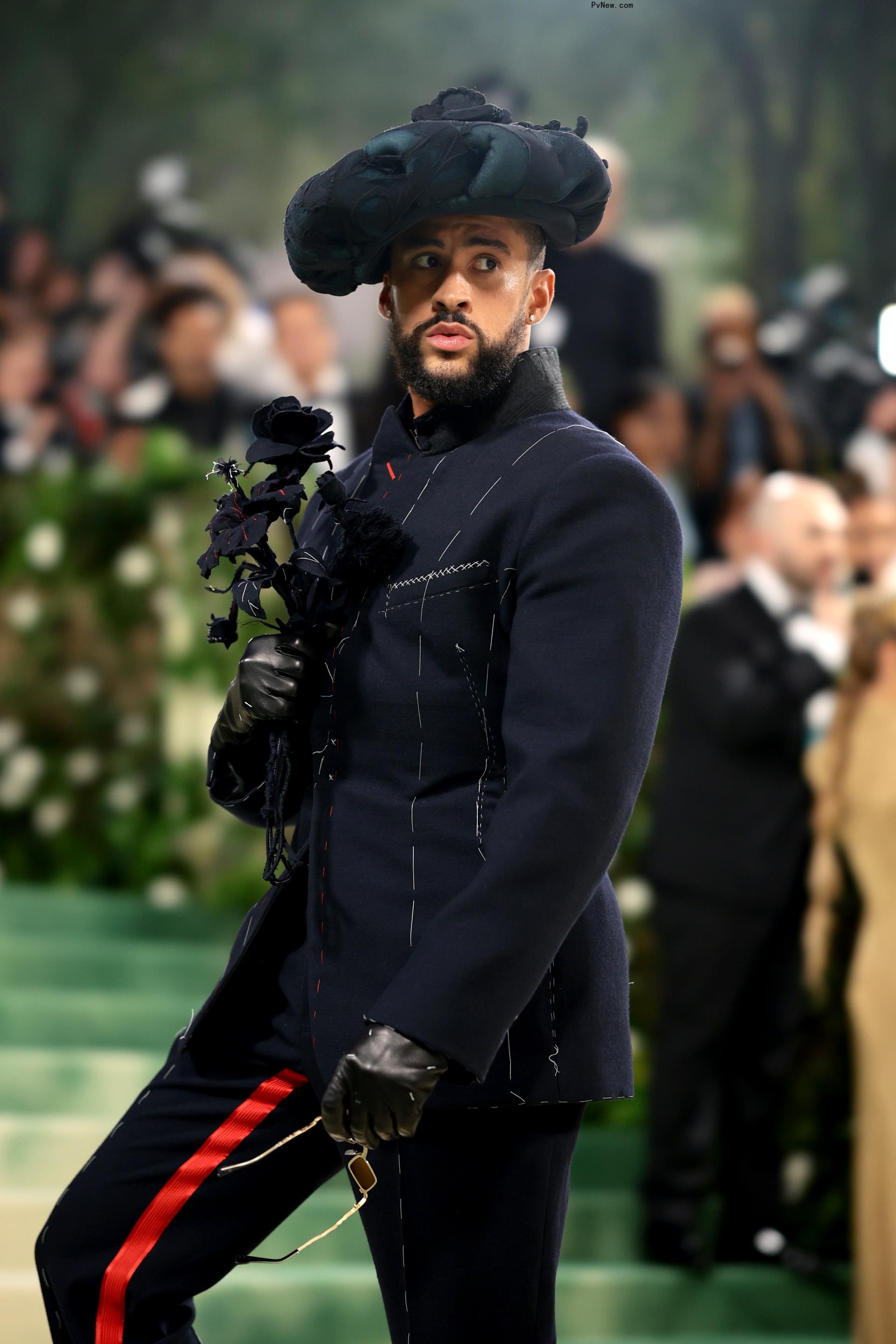 Bad Bunny at the 2024 Met Gala red carpet