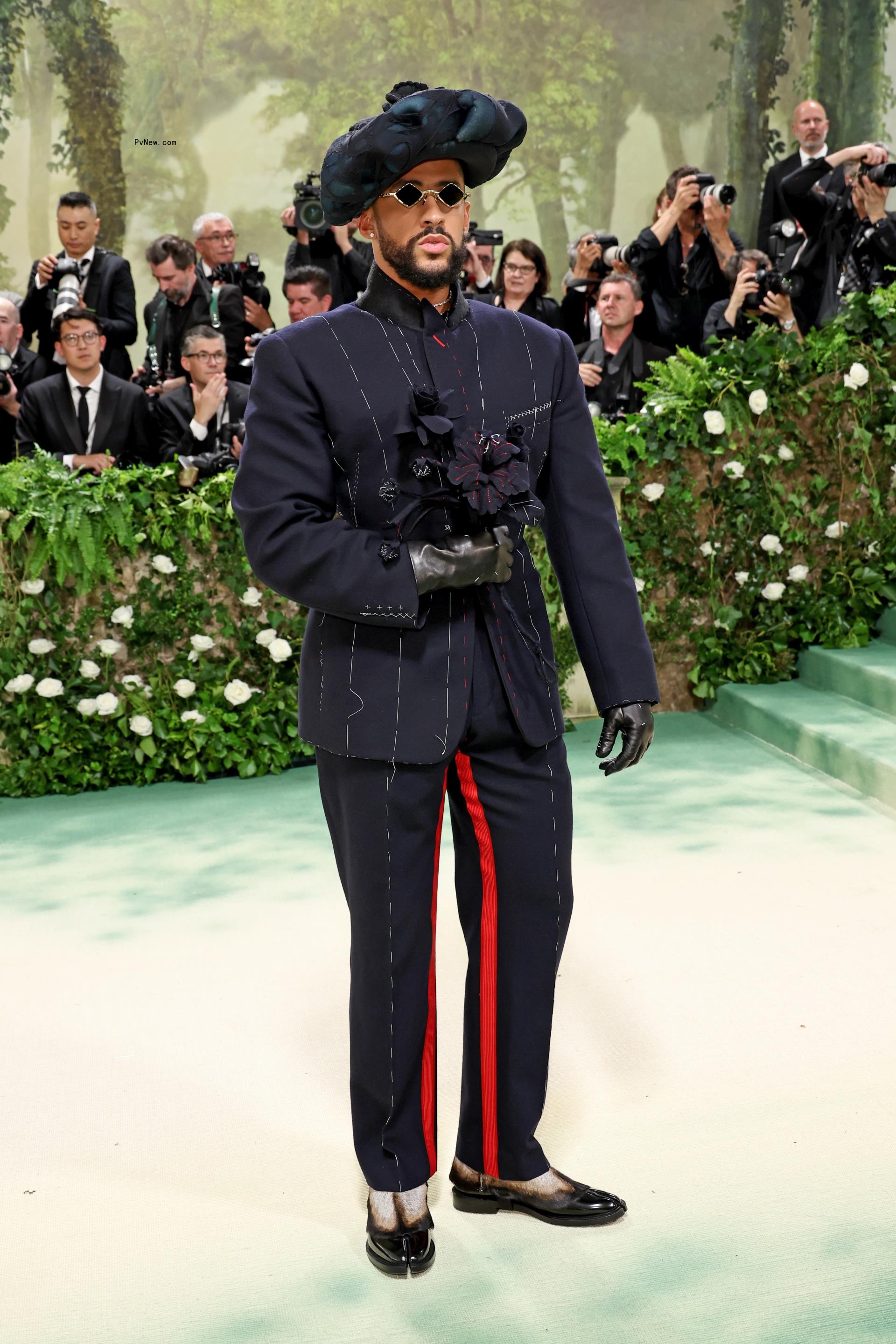 Bad Bunny at the 2024 Met Gala red carpet