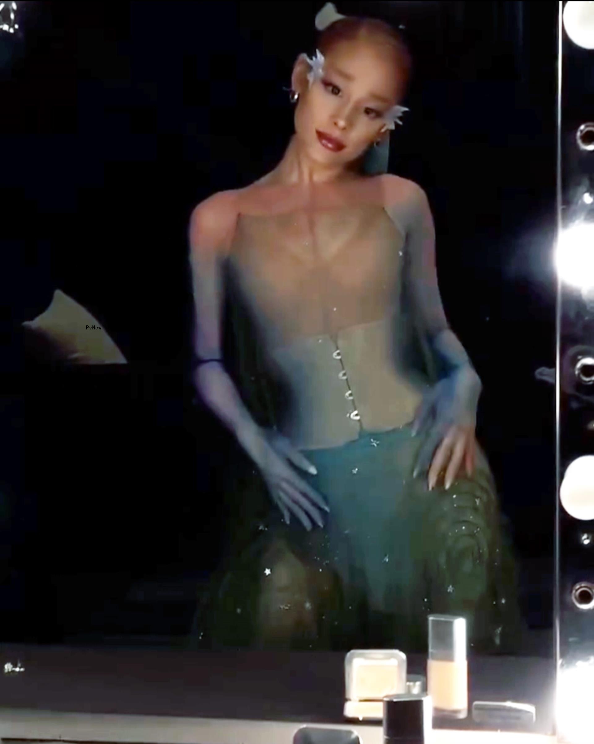 Ariana Grande performing at the 2024 Met Gala