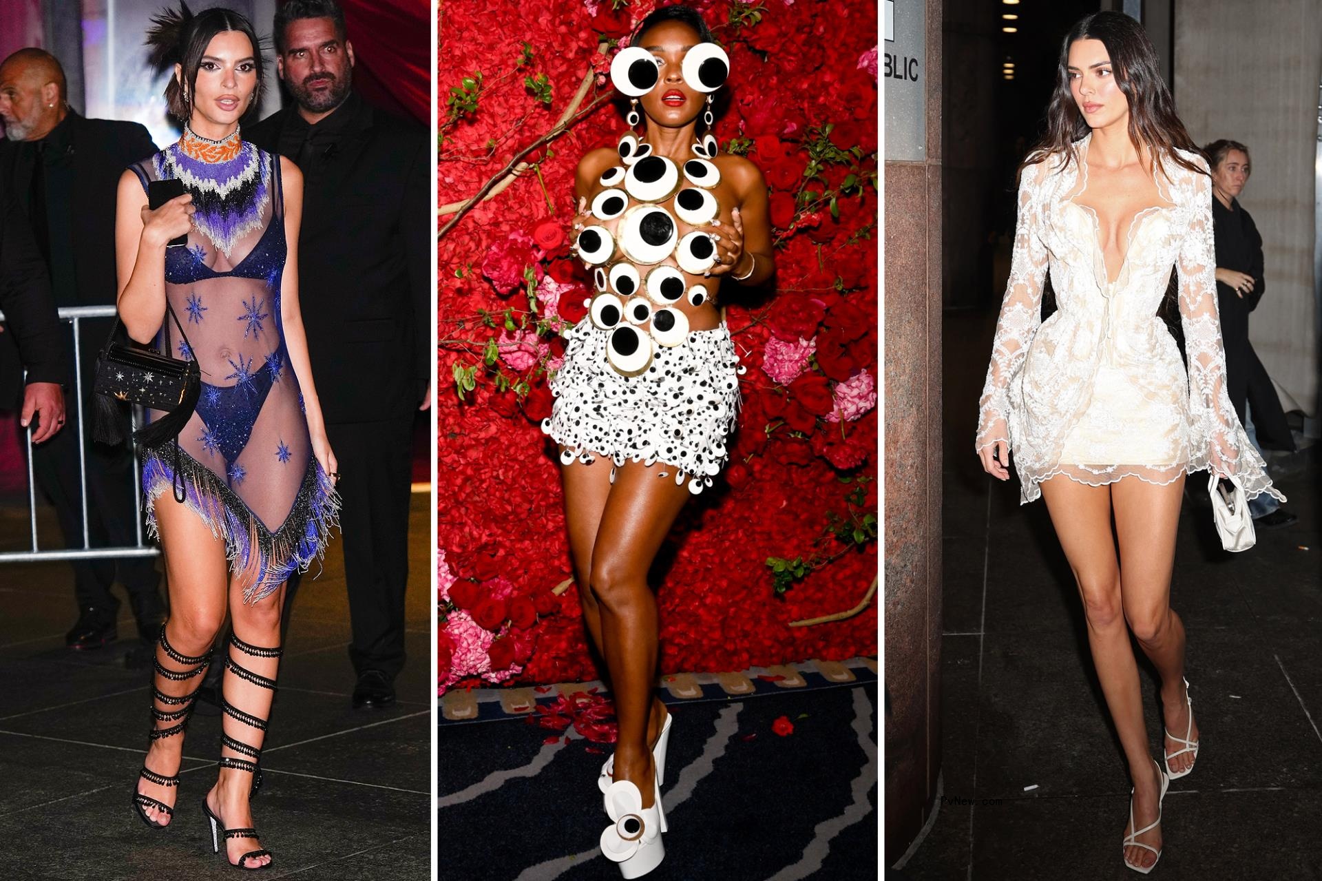 Emily Ratajkowski, Janelle Monae, Kendall Jenner