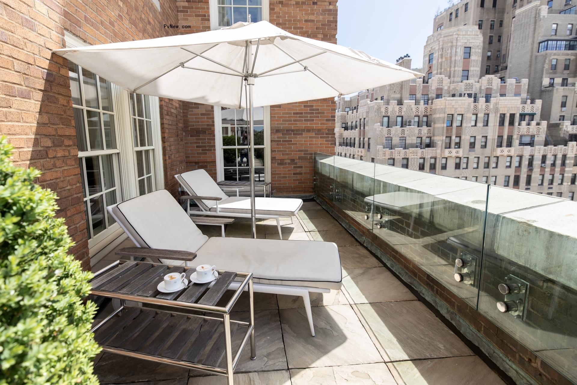 The Mark Hotel terrace.