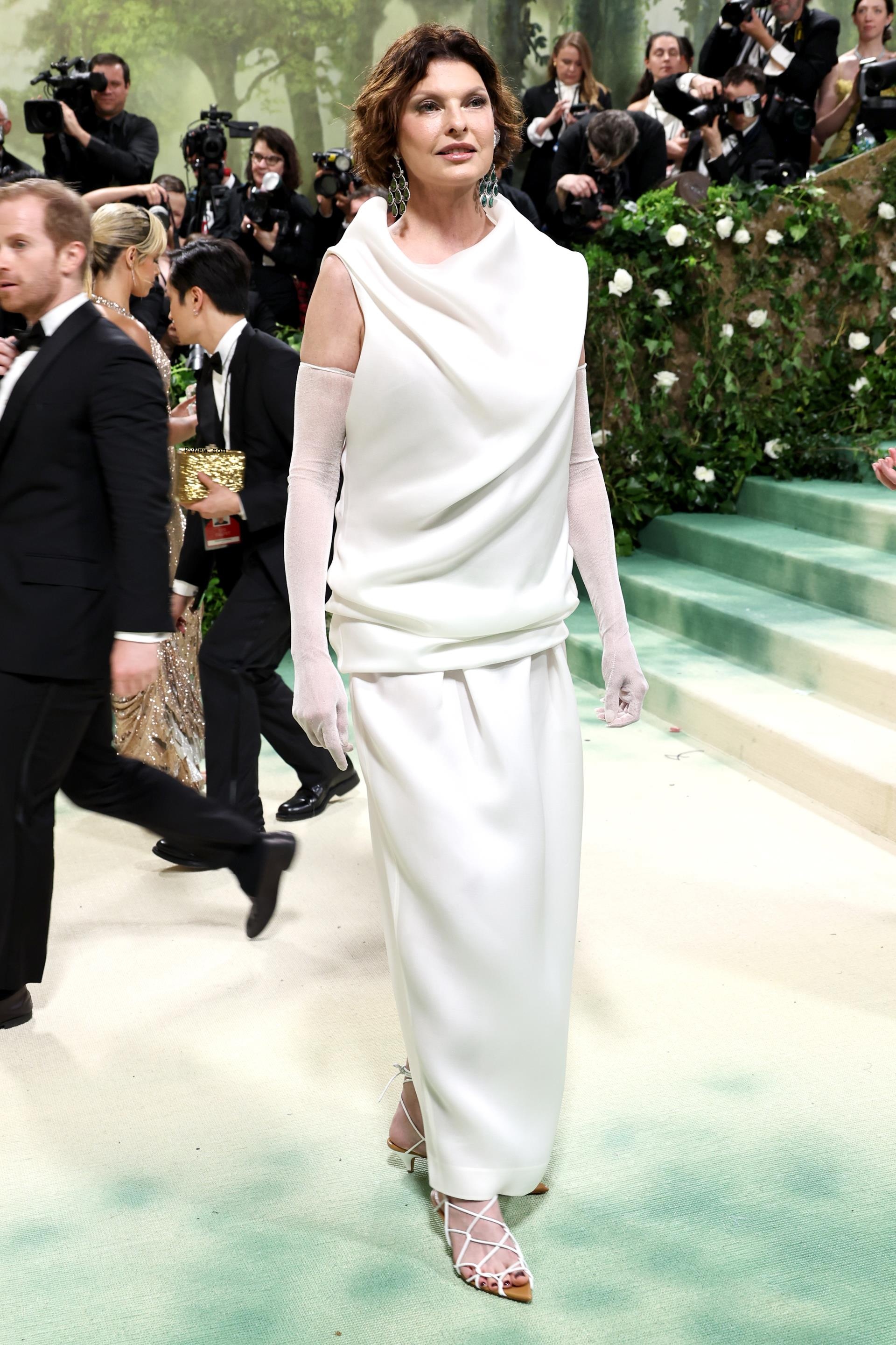 Linda Evangelista at the Met Gala.