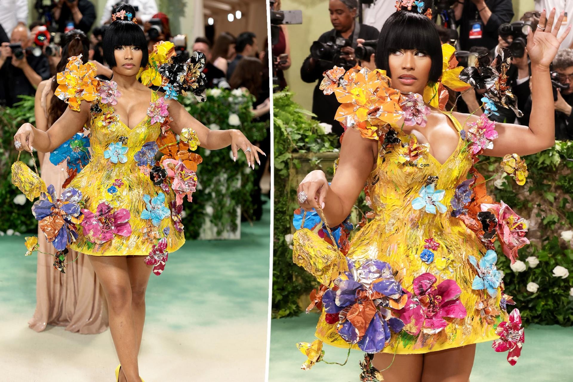 Nicki Minaj met gala red carpet