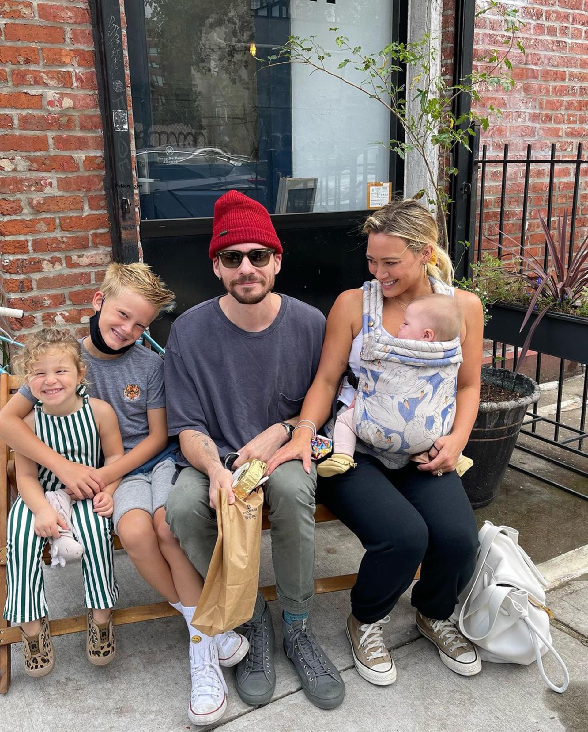 Hilary Duff, Matthew Koma and kids