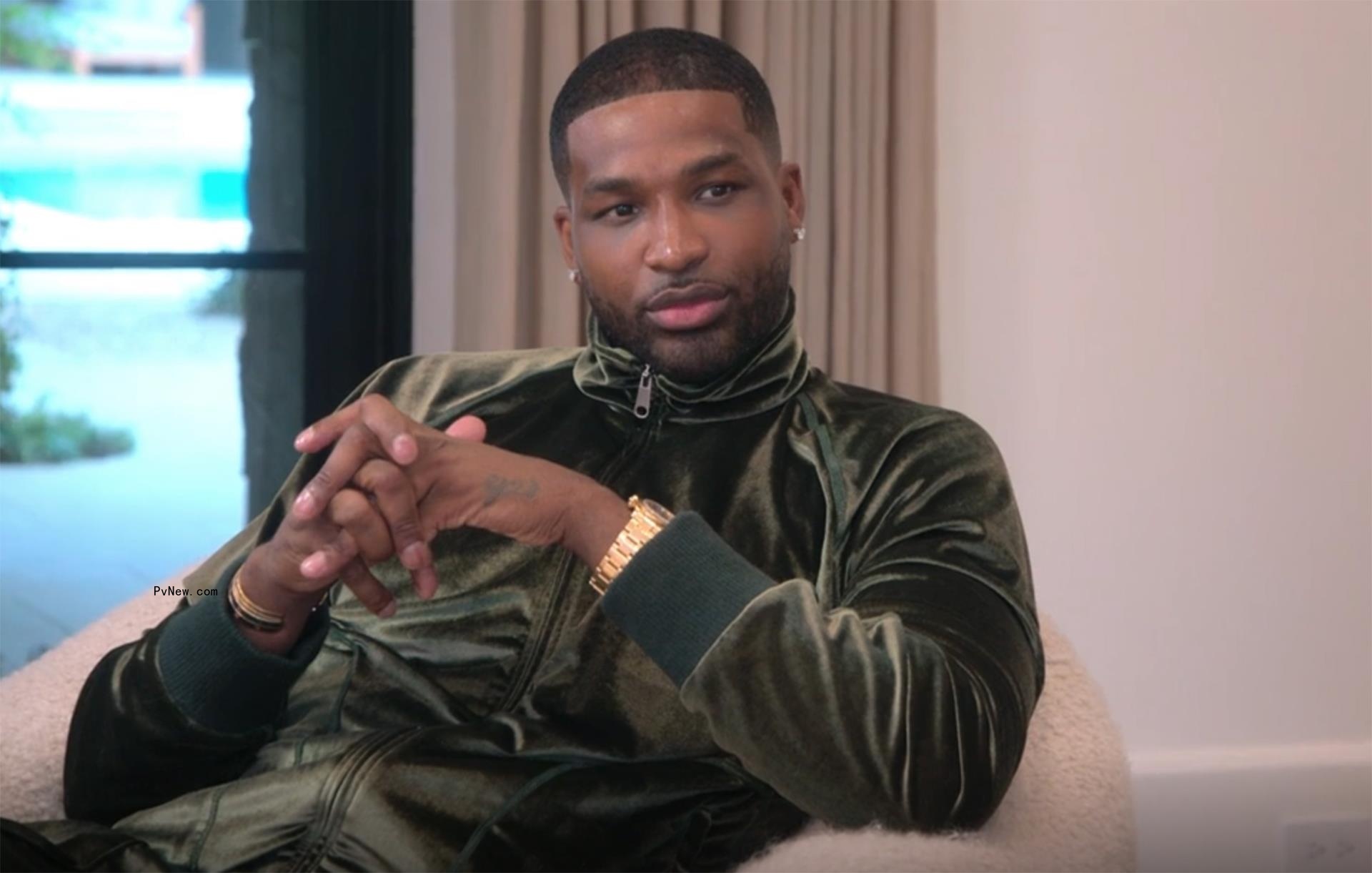 Tristan Thompson sitting