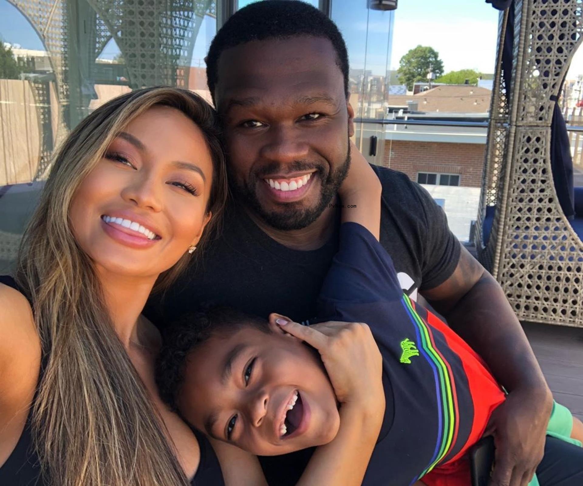 50 Cent, Daphne Joy and their son, Sire.