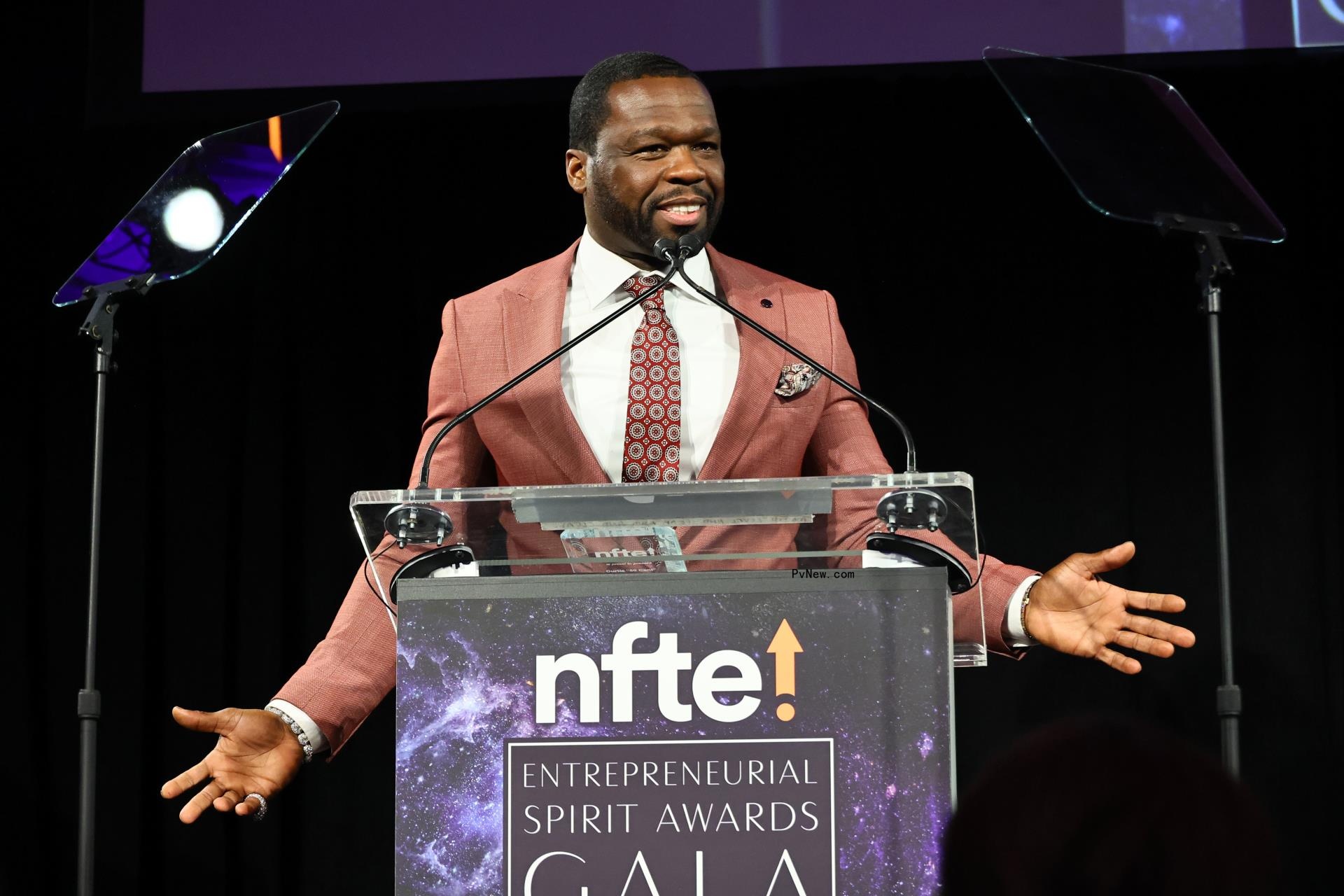 50 Cent at the 2024 Entrepreneurial Spirit Awards Gala.