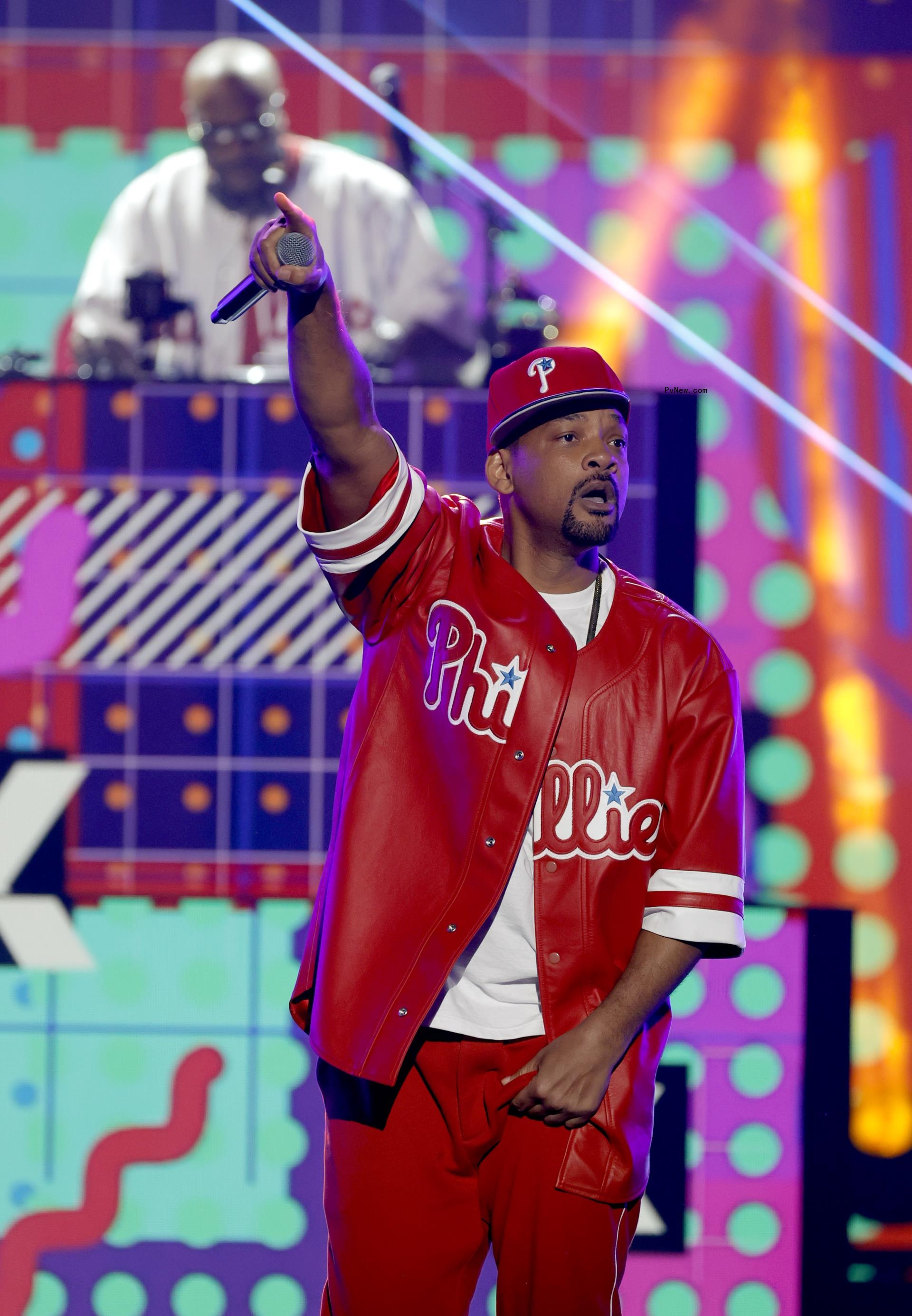 Will Smith performing.