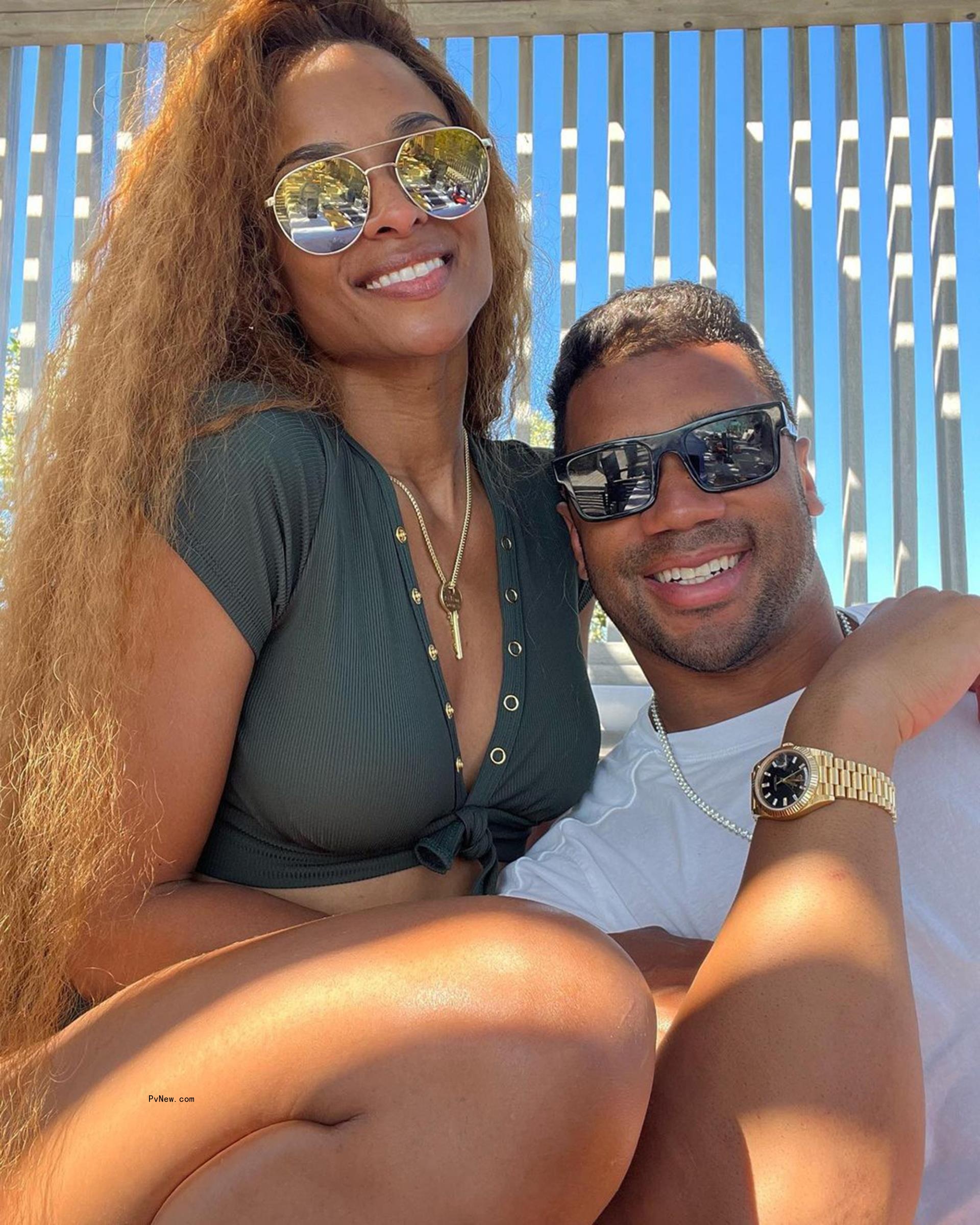 Ciara and Russell Wilson.