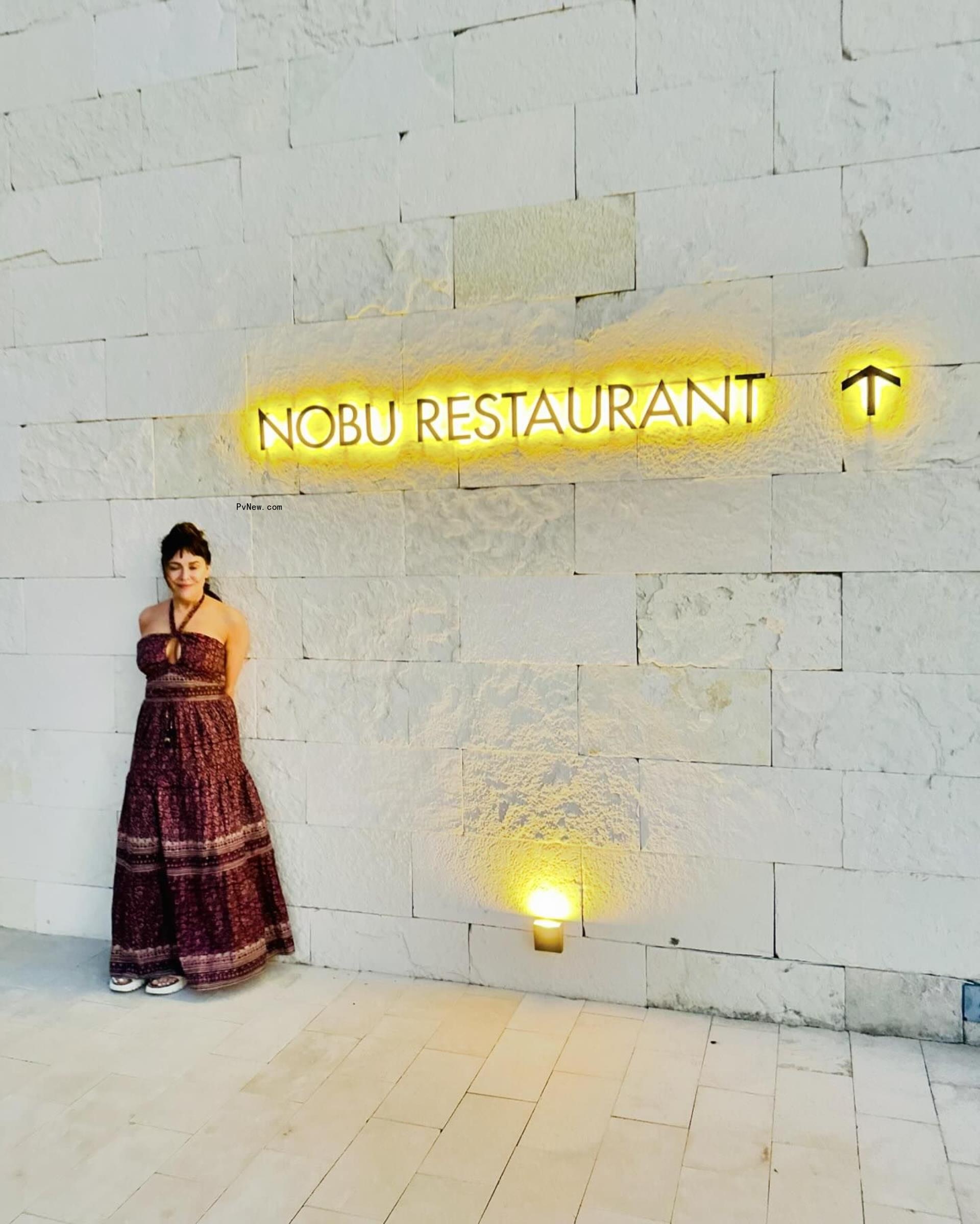 Alyssa Milano at Nobu Los Cabos Residences.
