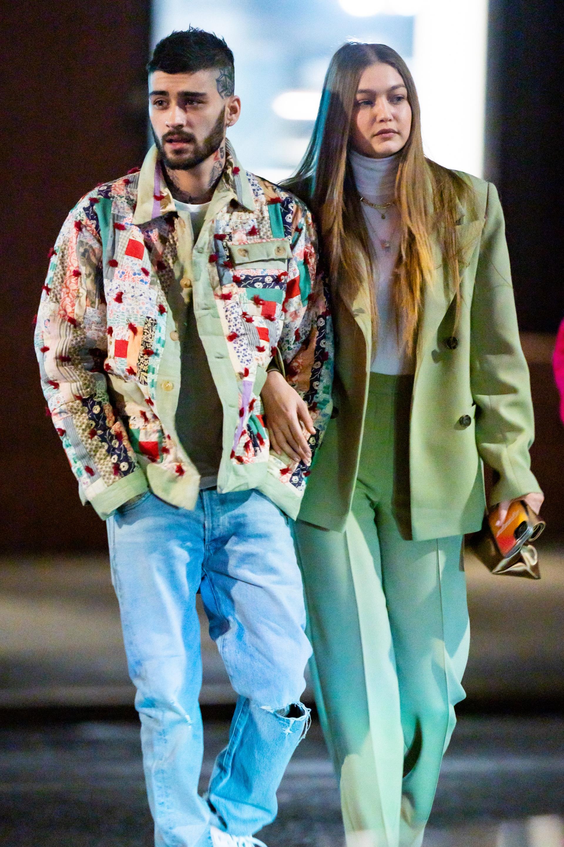 Zayn Malik (L) and Gigi Hadid