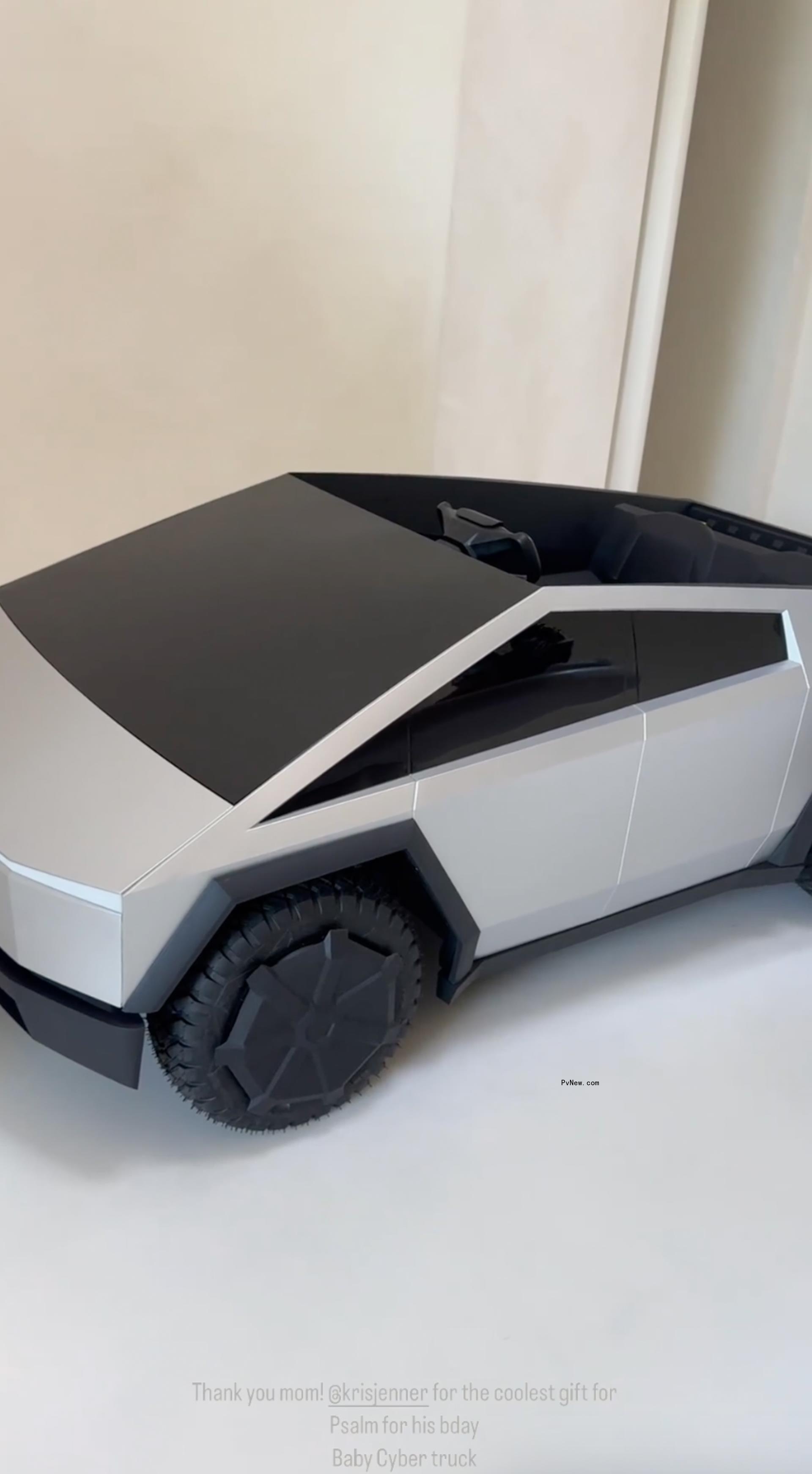 Psalm West's tesla cybertruck.