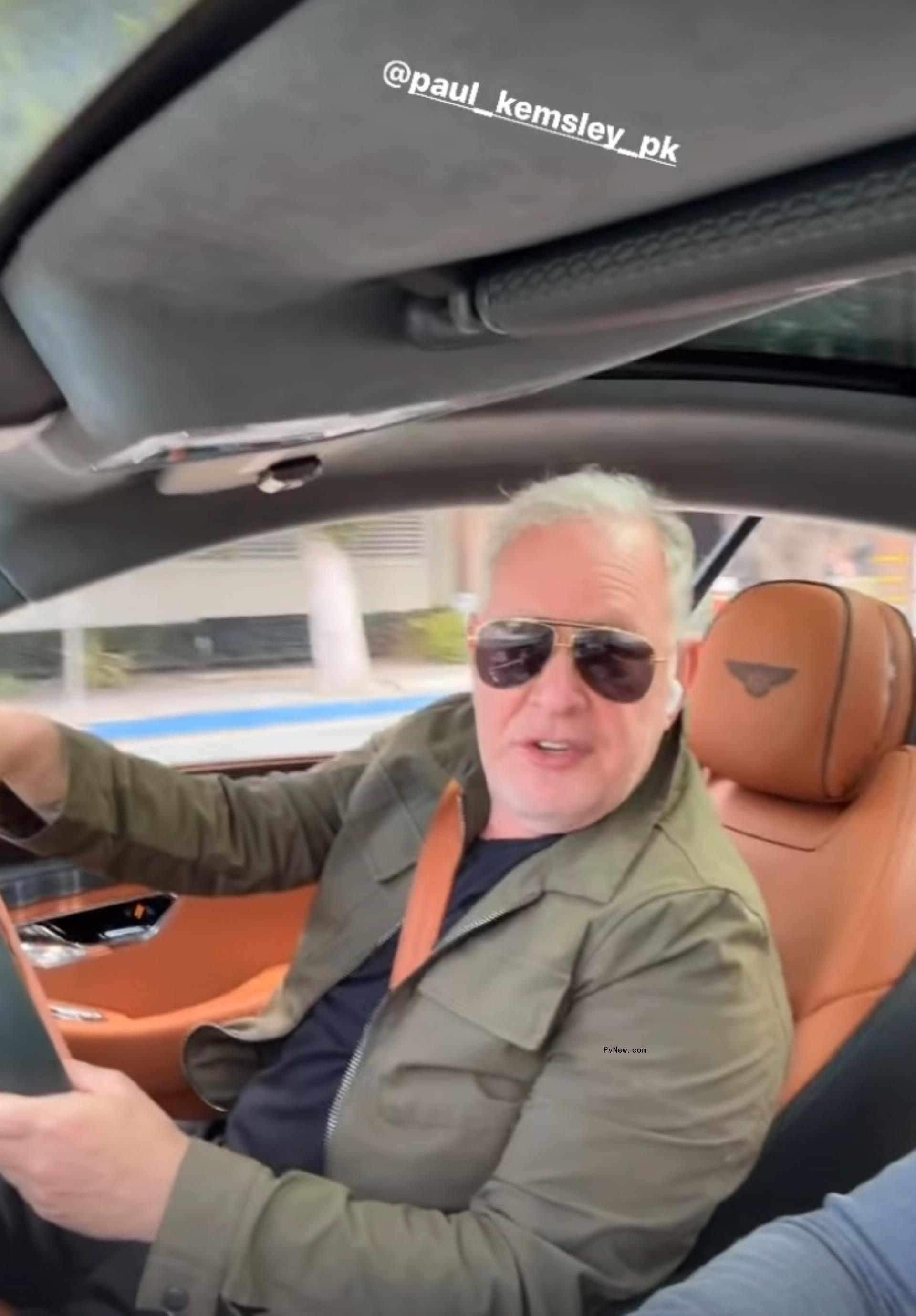 PK Kemsley driving