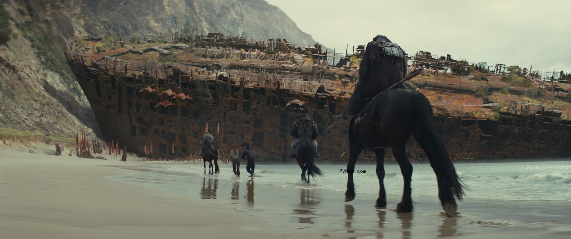 How ‘Kingdom of the Planet of the Apes’ Production Designer Built a Beached Ship the Size of a Football Field