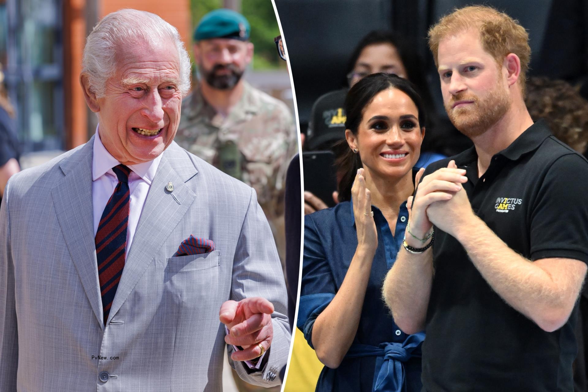 King Charles III split with Meghan Markle and Prince Harry.