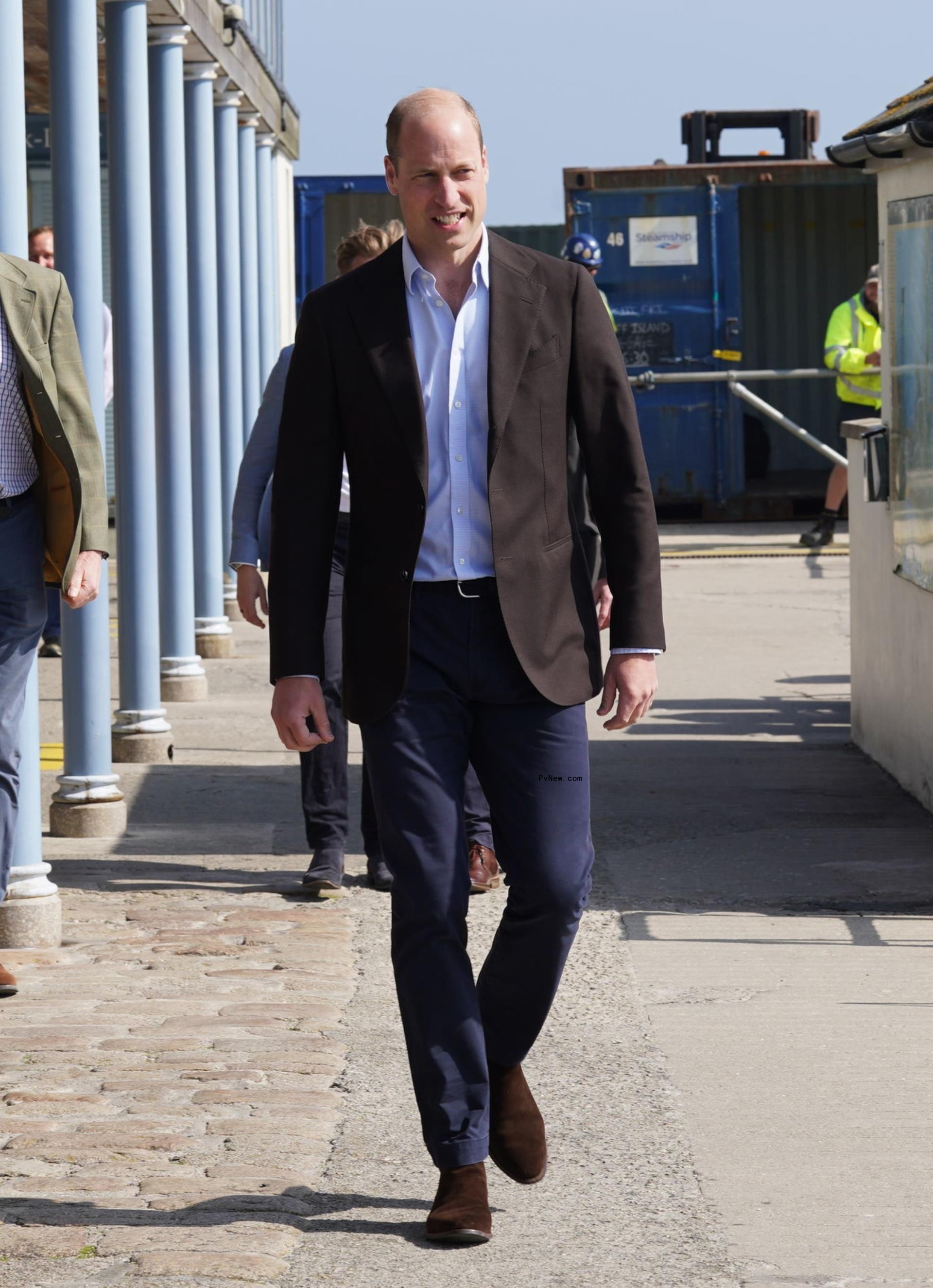 Prince William walking.