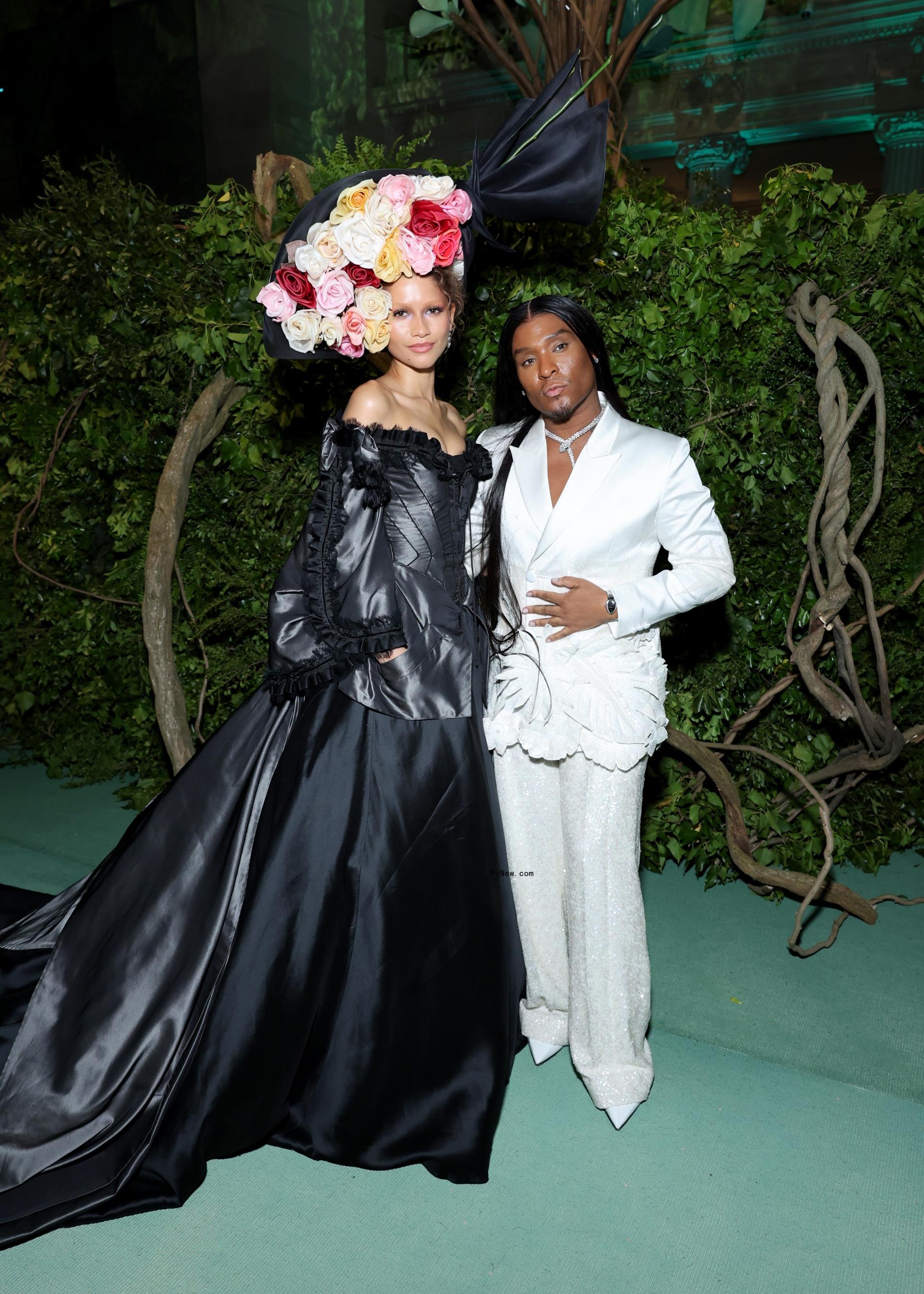 Zendaya and Law Roach at the 2024 Met Gala.
