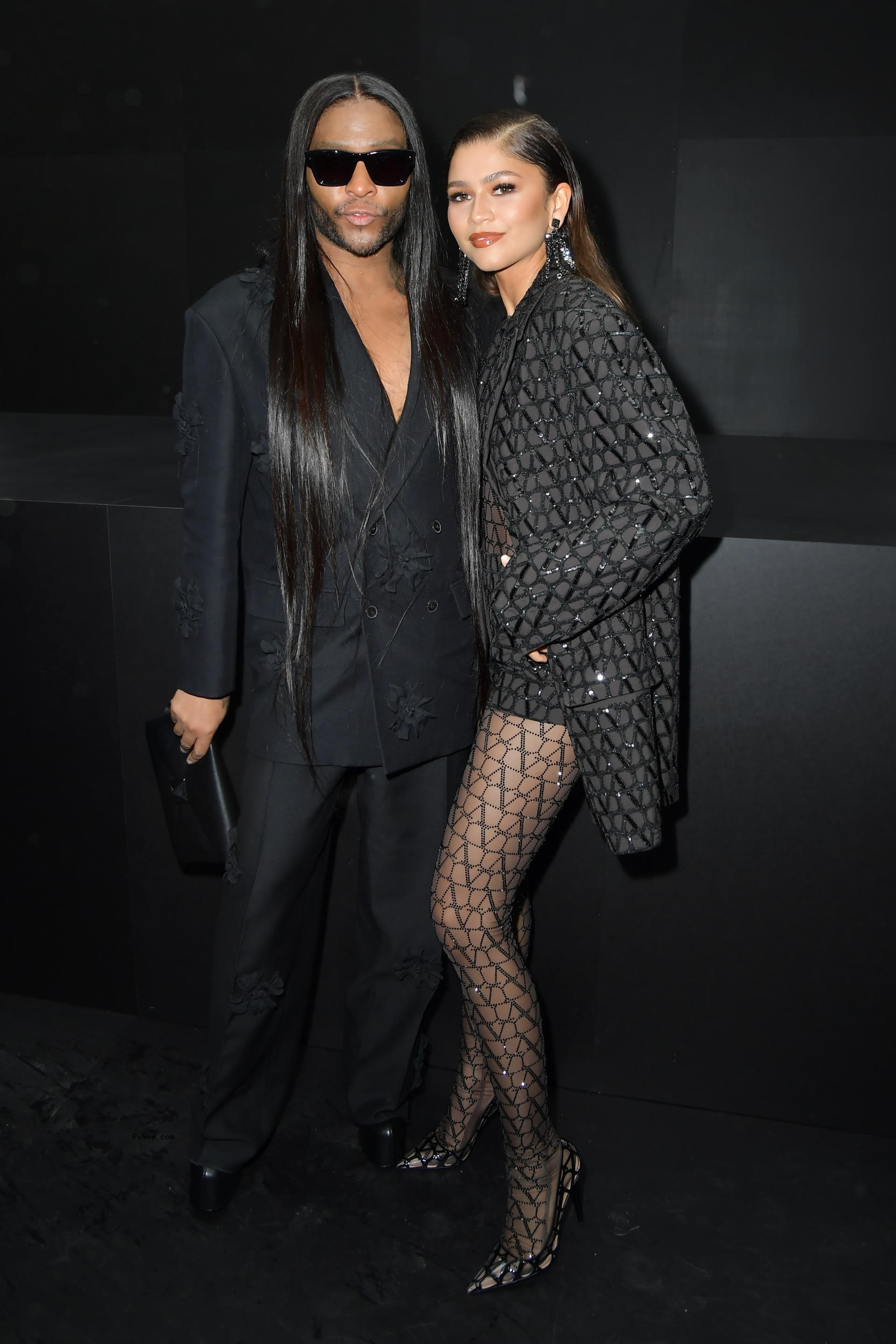 Law Roach and Zendaya at the Valentino Womenswear Spring/Summer 2023 show in 2022.