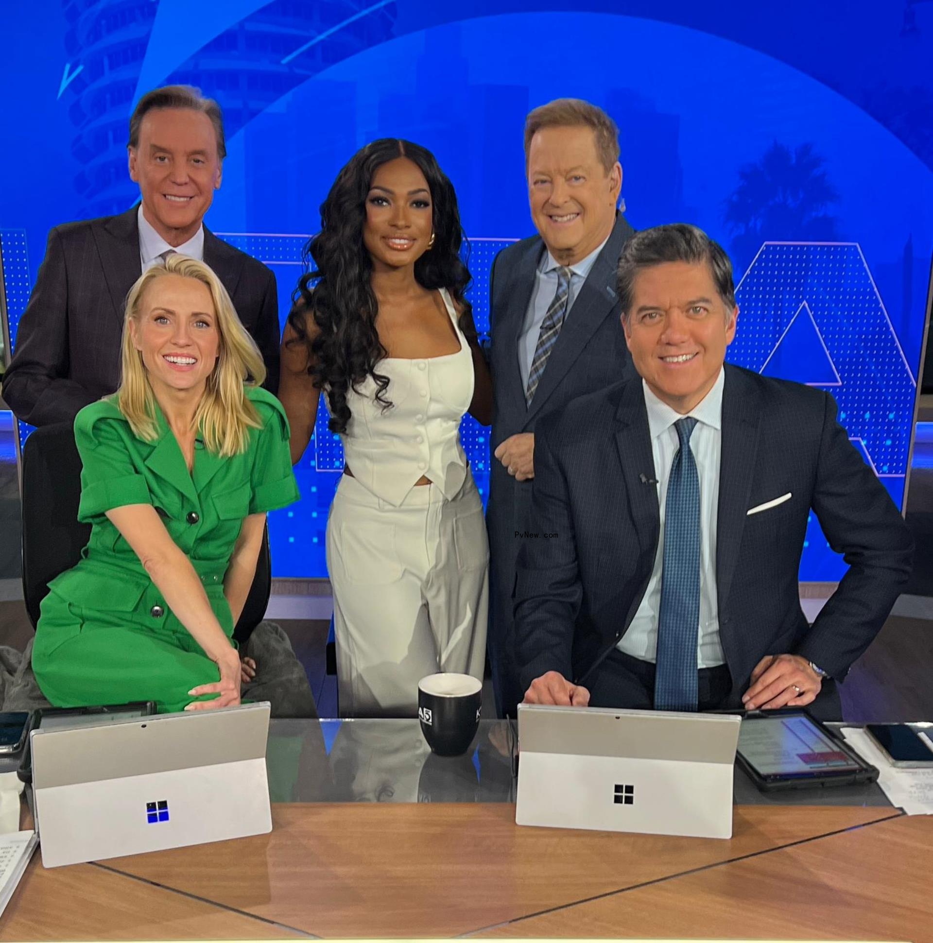 Sam Rubin and his KTLA co-workers