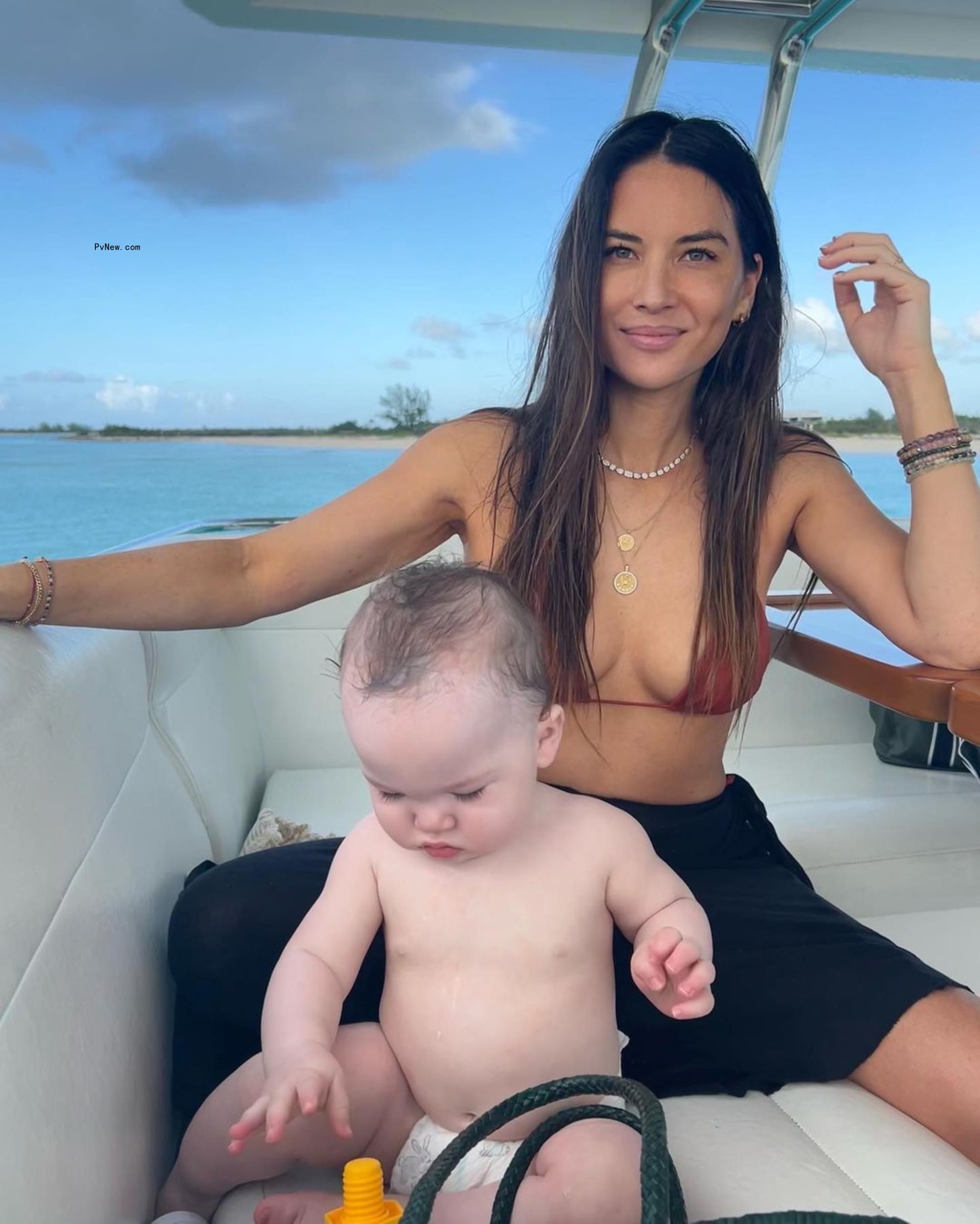 Olivia Munn and son Malcolm