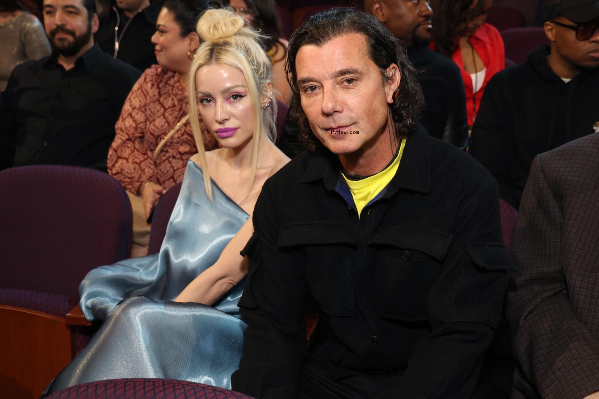 Xhoana Xheneti and Gavin Rossdale sitting together