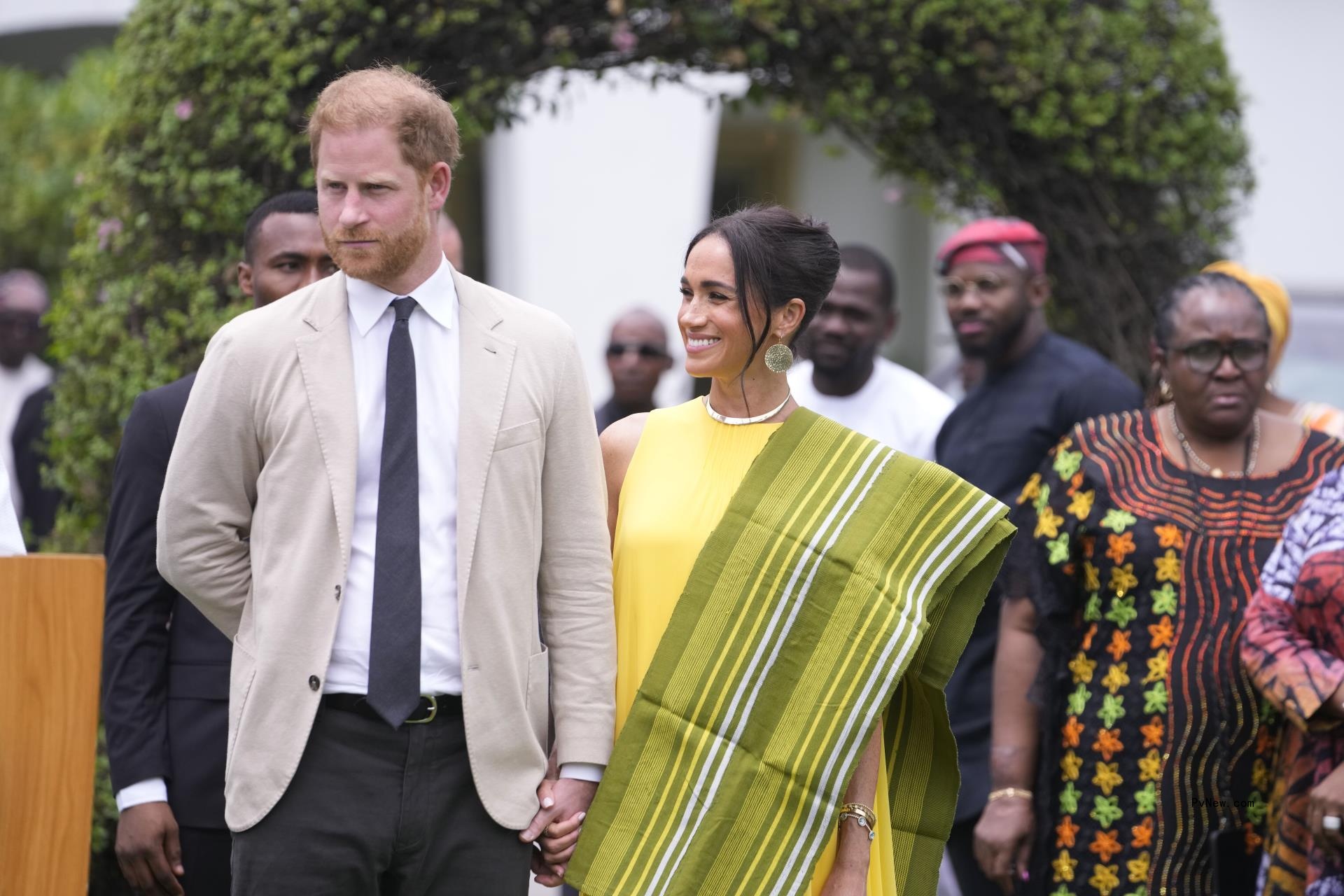 Prince Harry and Meghan Markle in Nigeria.