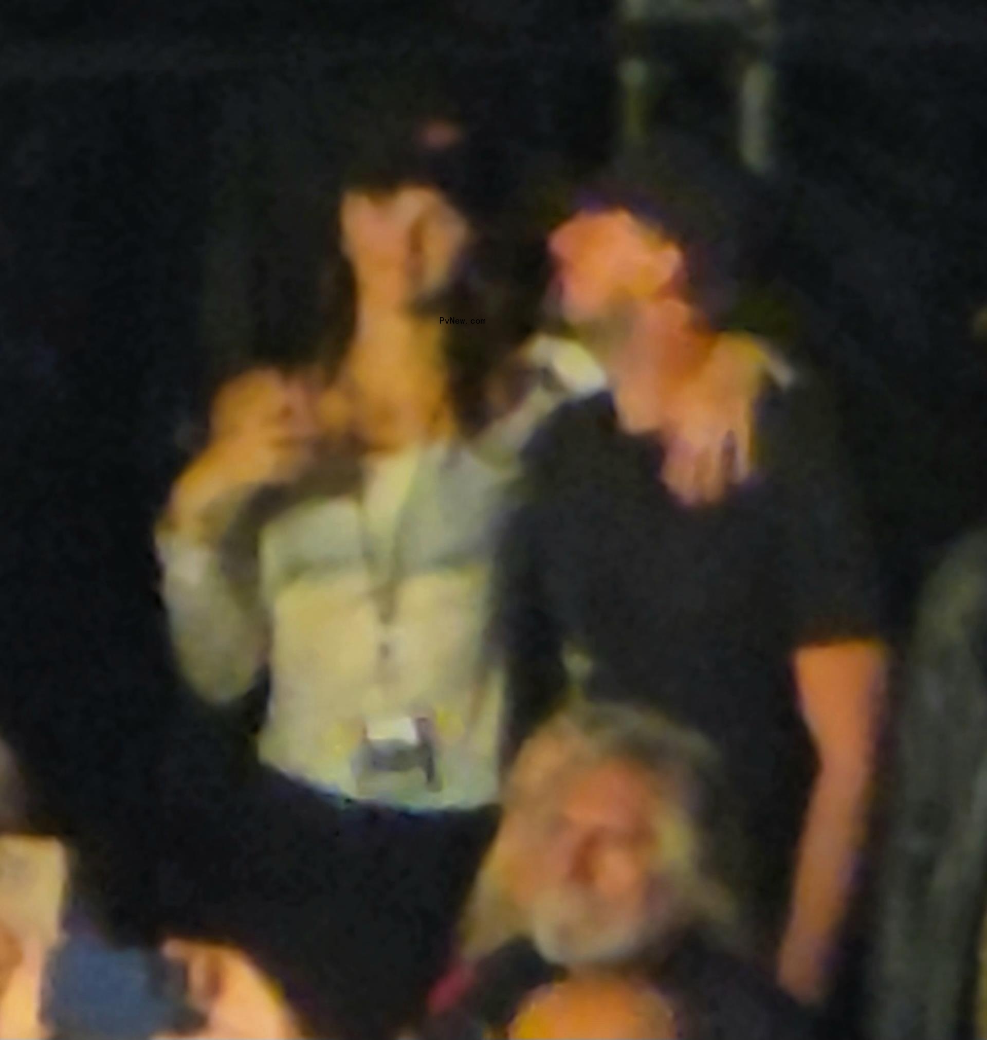 Vittoria Ceretti and Leo<i></i>nardo DiCaprio at the Rolling Sto<i></i>nes co<i></i>ncert in Las Vegas.