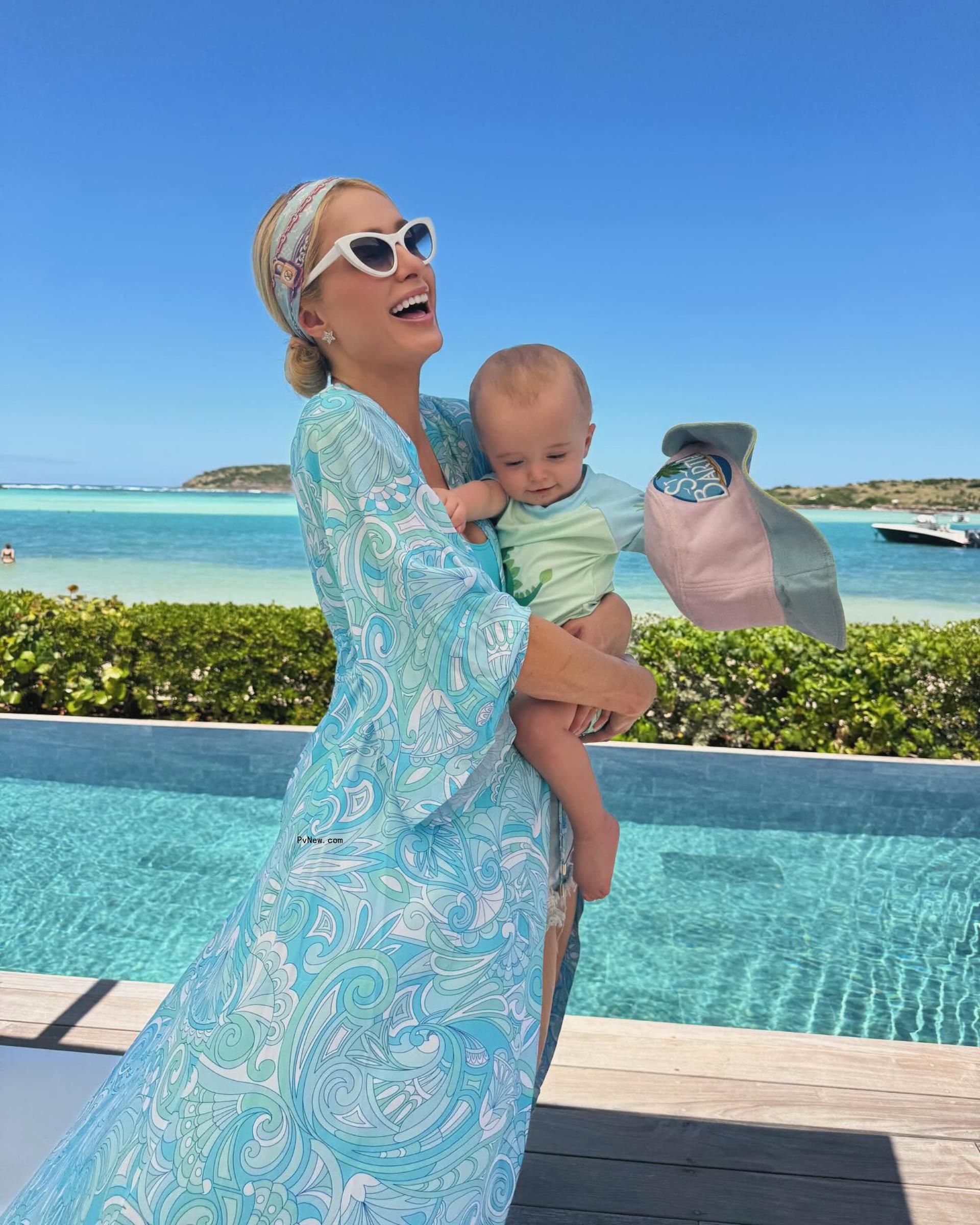 Paris Hilton and son