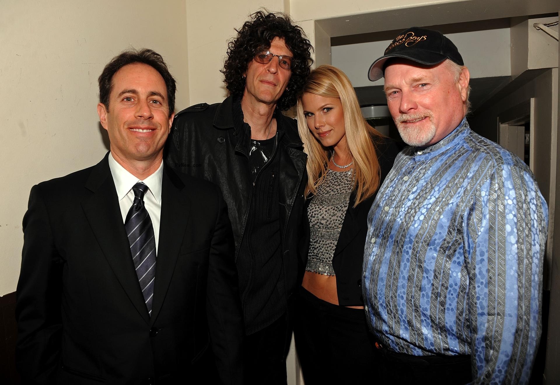 Howard Stern, Jerry Seinfeld, Beth Stern and Mike Love