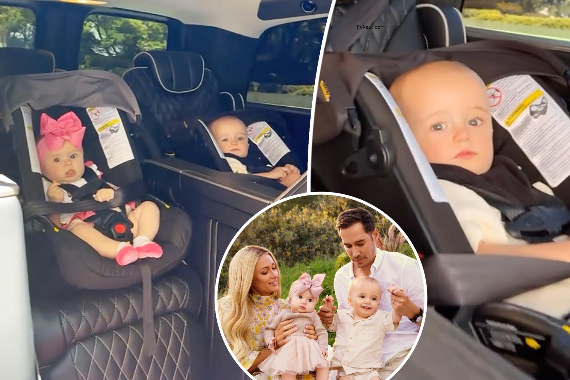 Paris Hilton, Carter Reum and their kids