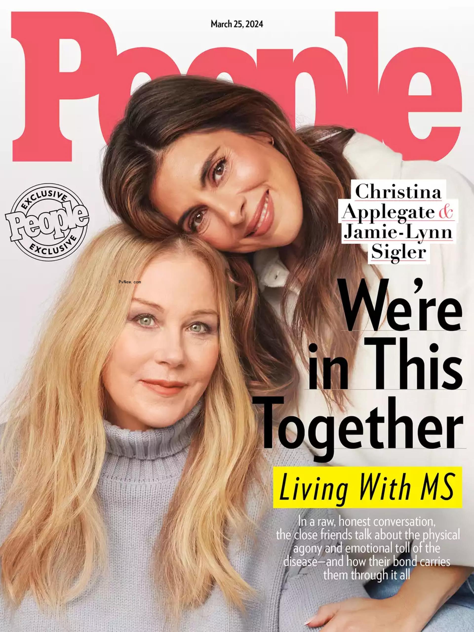 Christina Applegate, Jamie-Lynn Sigler smile on People Magazine cover