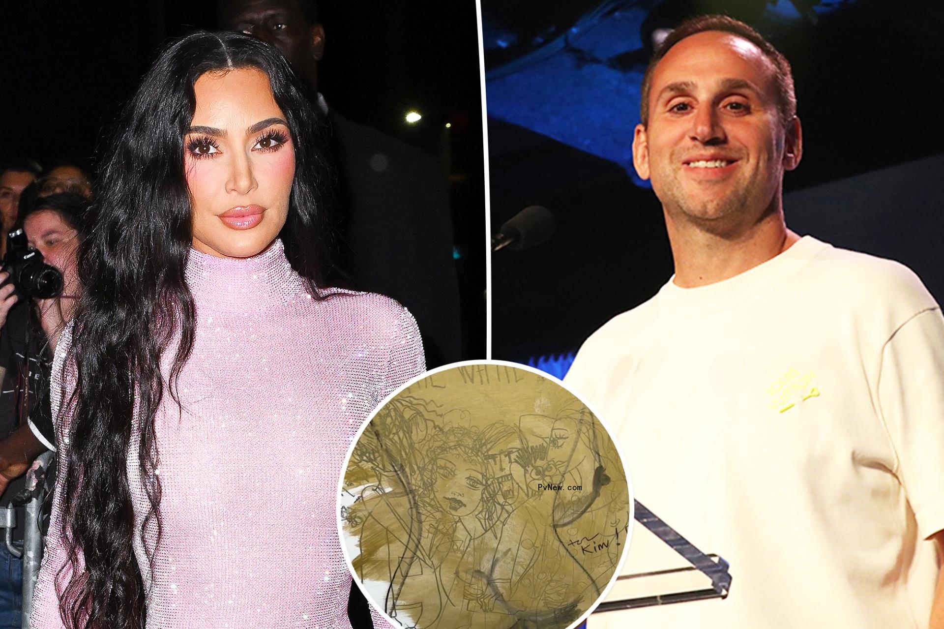 Kim Kardashian and Michael Rubin, white party invitation