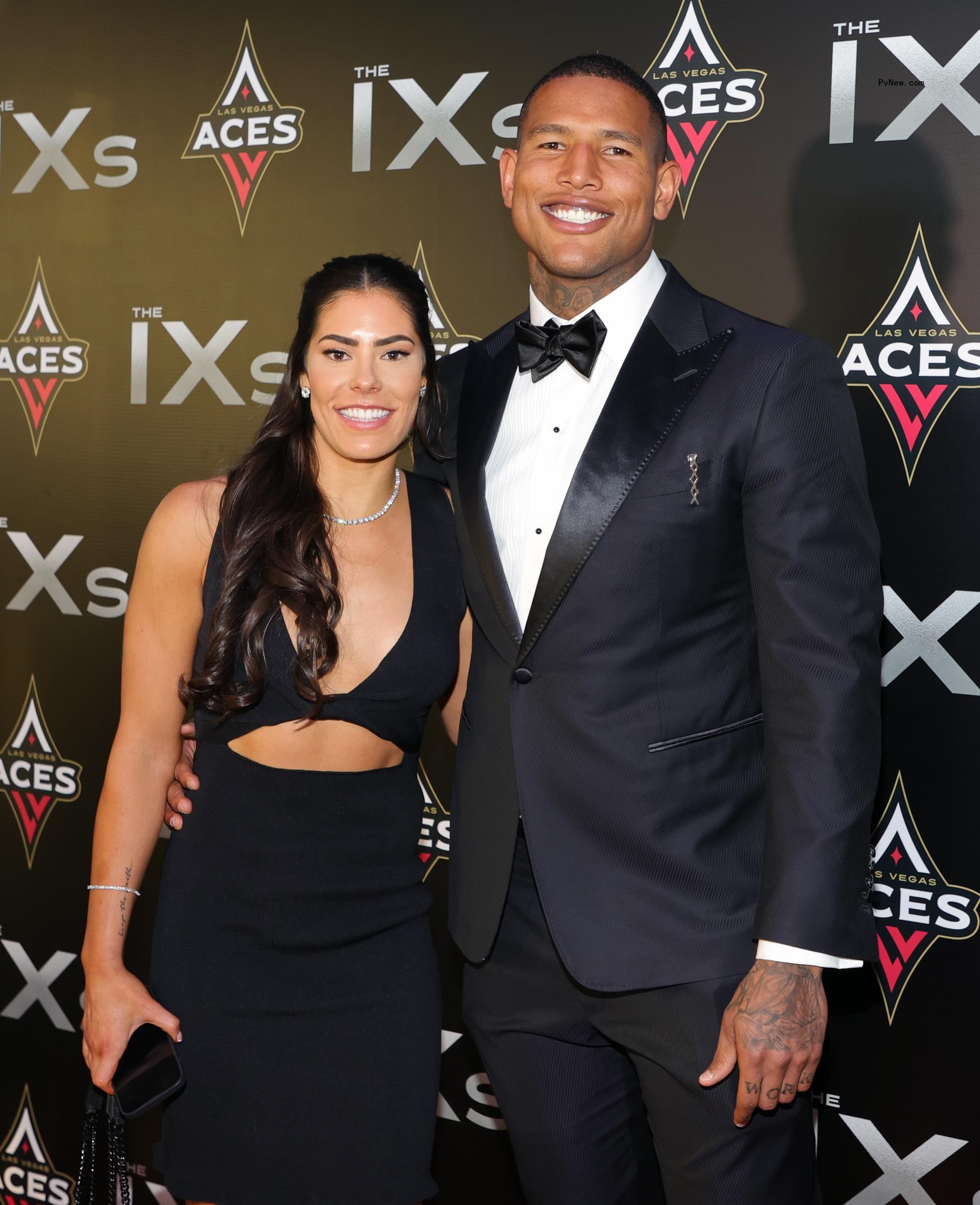 Darren Waller and Kelsey Plum