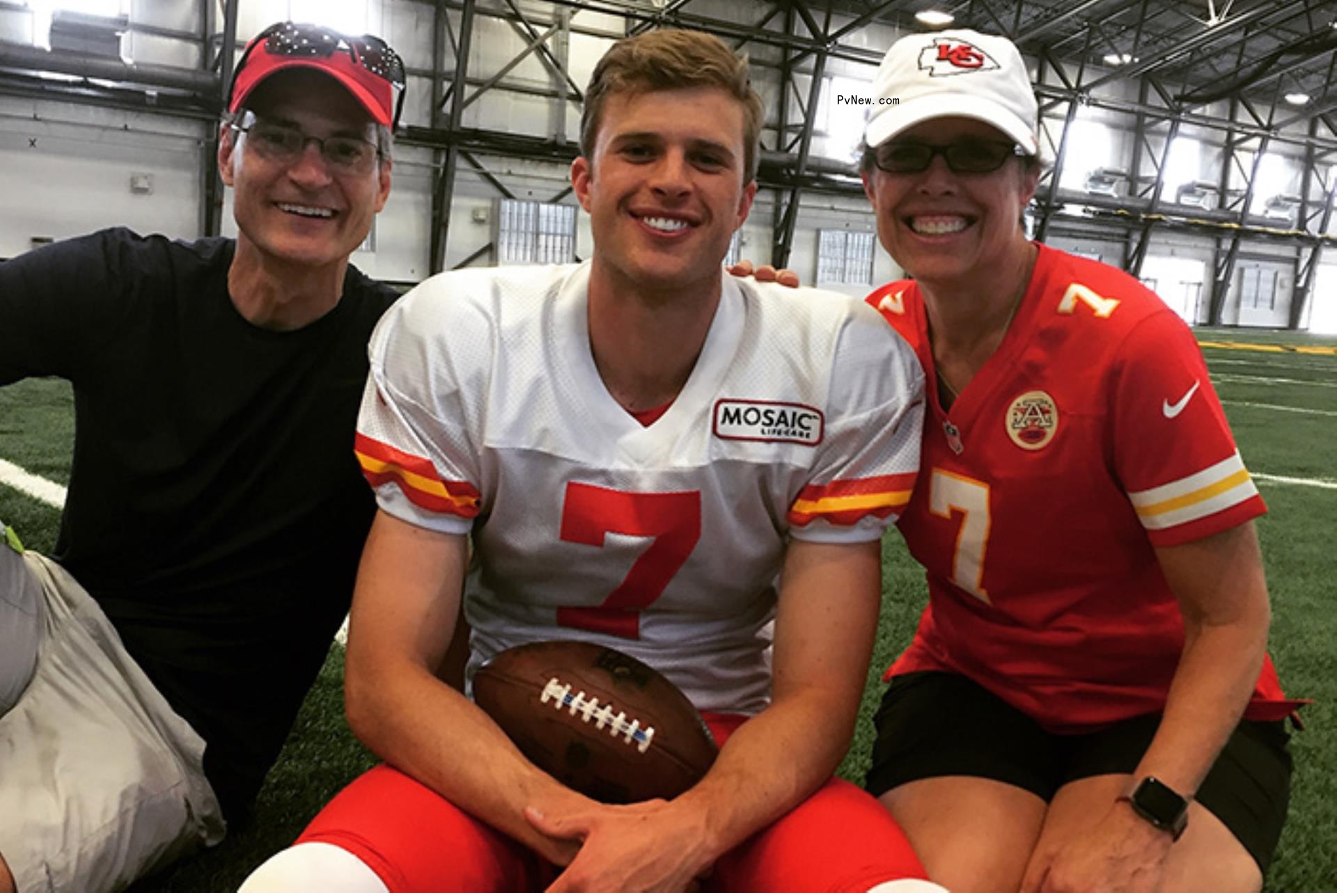 Harrison Butker with his parents