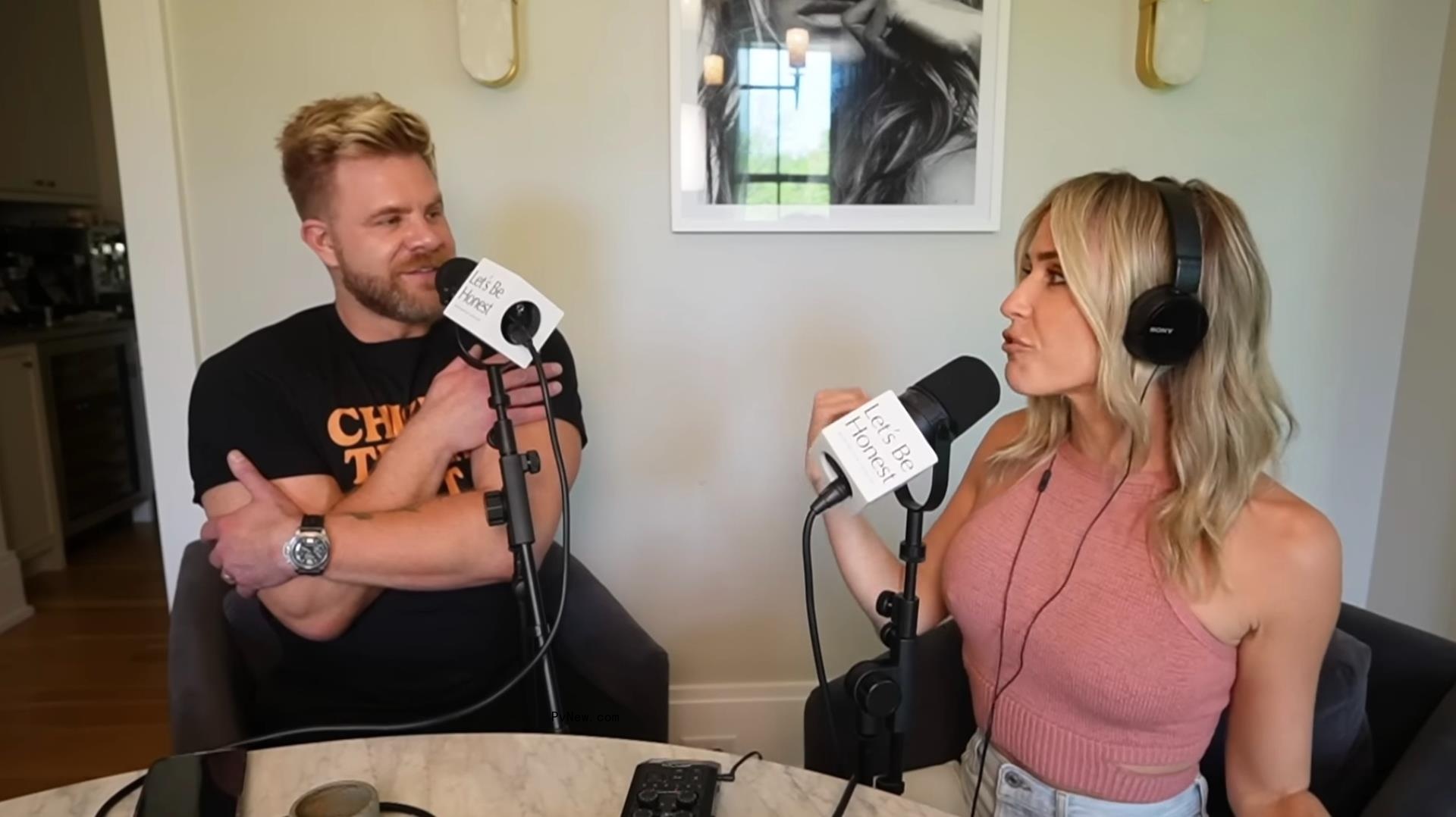 Kristin Cavallari talking to Justin Anderson.